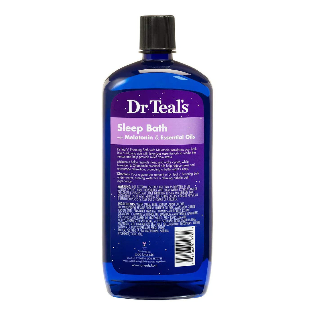 Dr. Teals Foaming Bath Variety Gift Set (2 Pack, 34oz Ea) Shea Butter & Almond Oil, Melatonin Sleep Bath - Essential Oils Blended with Pure Epsom Salt Eases Achy Muscles & Relieves Stress
