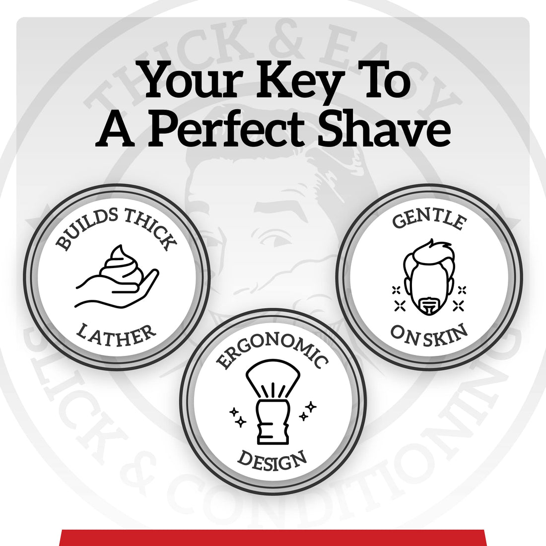 Fine Stout Shaving Brush (Black)