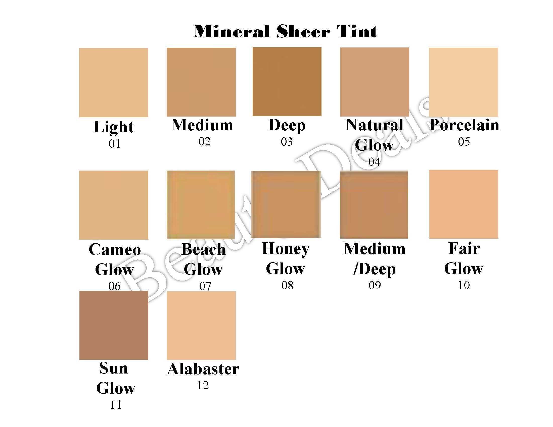 Beauty Deals Mineral Sheer Tint SPF 20 Tinted Moisturizer (Cameo Glow)