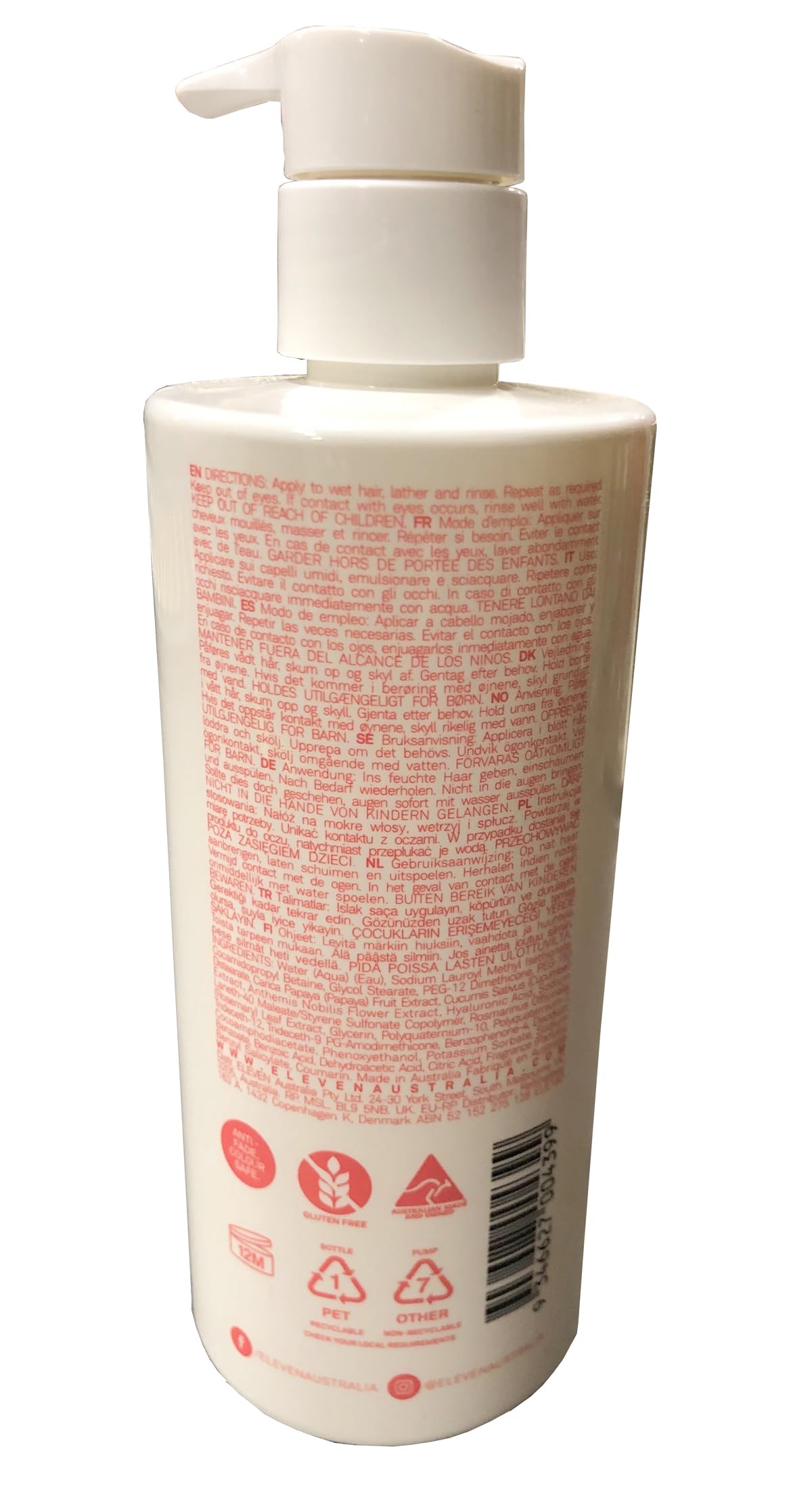 ELEVEN AUSTRALIA Miracle Hair Treatment Shampoo | Infused with Hyaluronic Acid to Help Boost Hydration, Reduce Frizz & Prevent Split Ends 10.1 Fl Oz