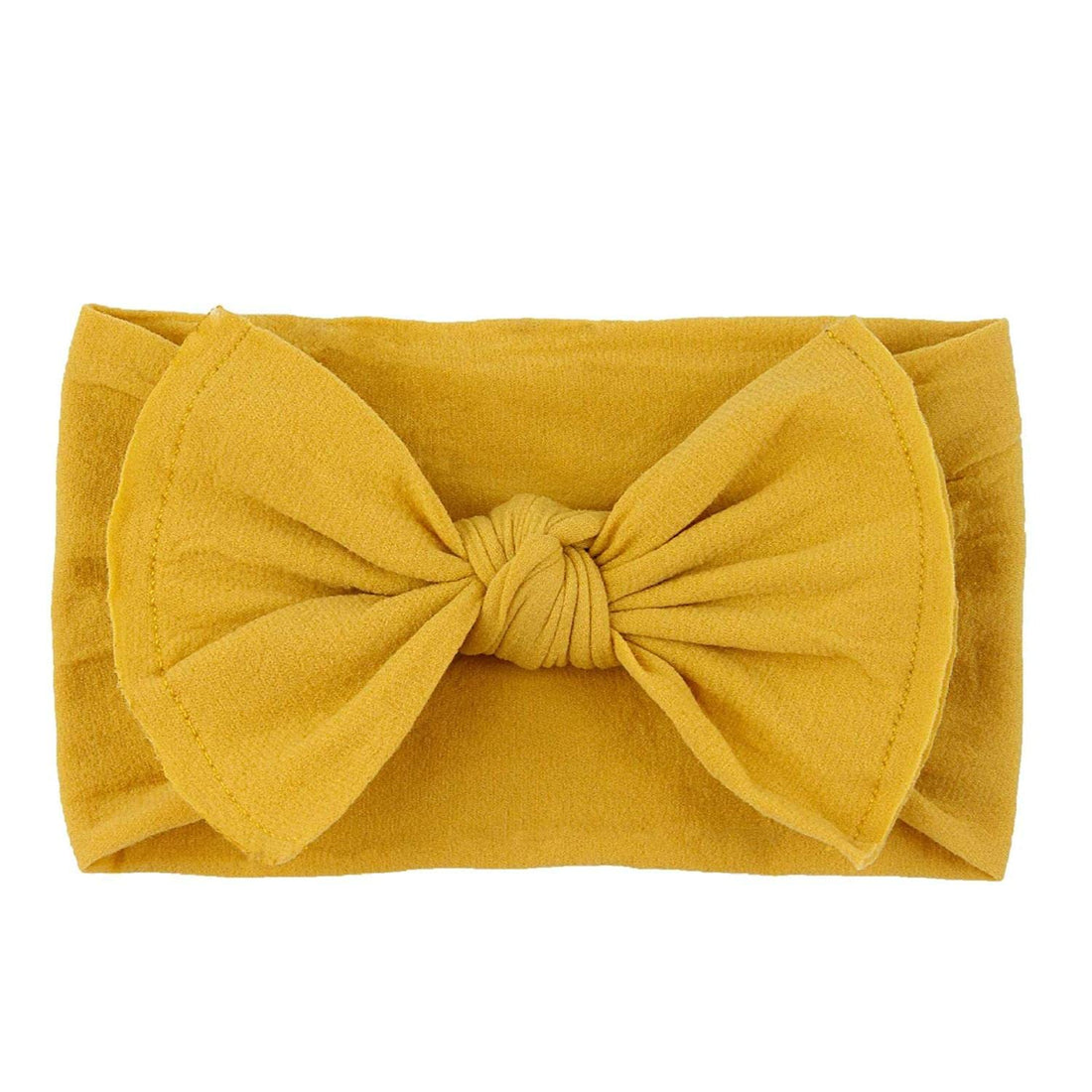 QandSweet Baby Nylon Headbands Newborn Bows Soft Head Wraps for Infant Toddler Girls 12-Pack