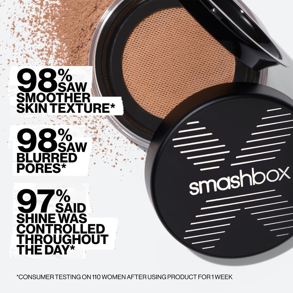 Smashbox Always on Loose Setting Powder | Blurs, Controls Oil + Shine, Weightless + Non Creasing or Drying with a Matte Finish, 0.35 Ounce, Translucent