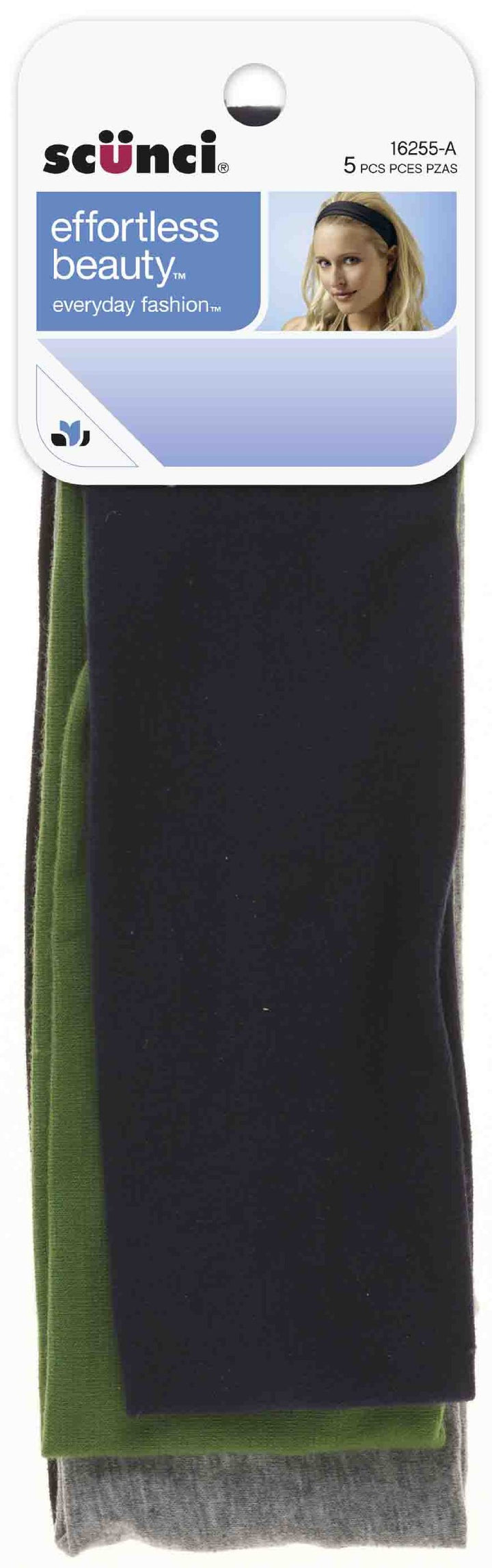 Scunci Effortless Beauty Wide Stretch Basic Headwraps by Scunci