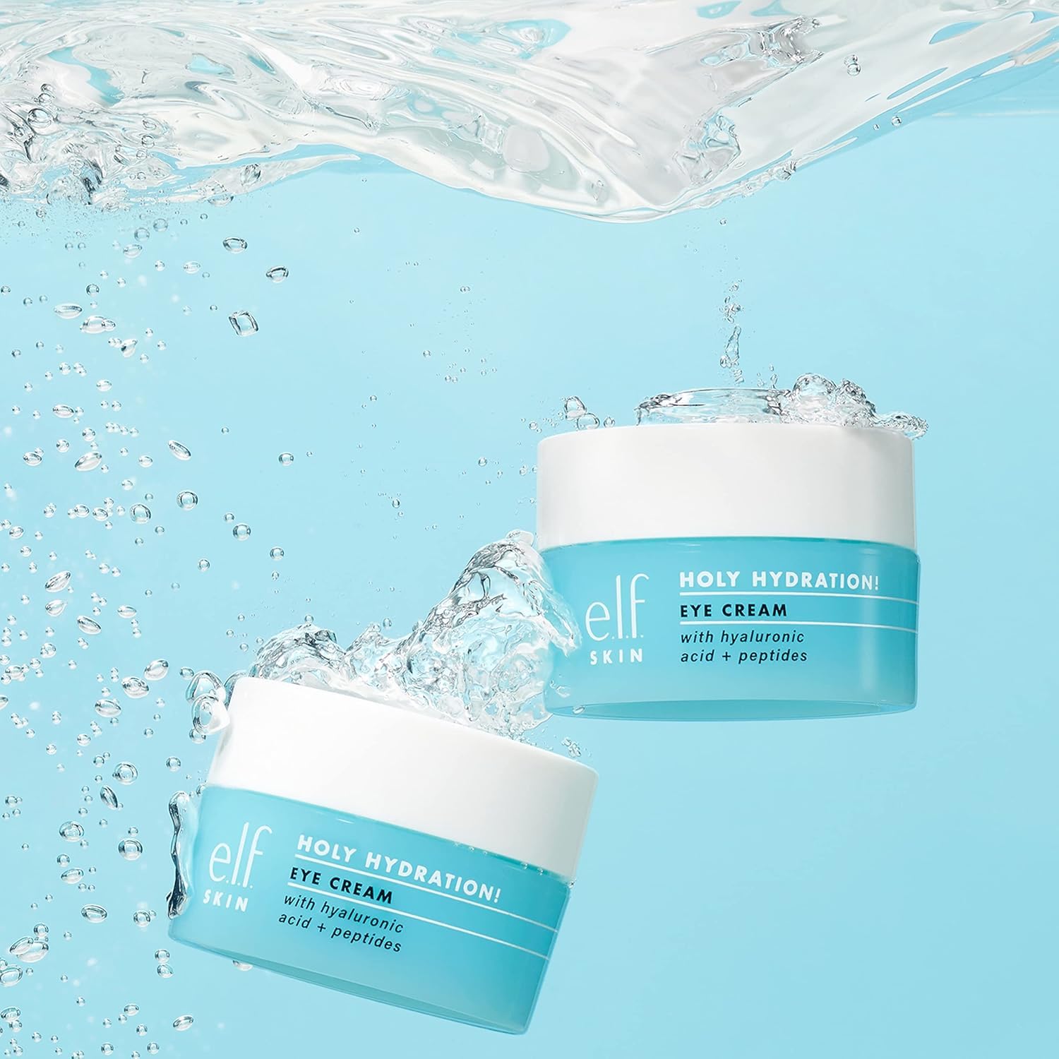 e.l.f. SKIN Holy Hydration! Eye Cream Mini, Rich Hydrating Eye Cream For Minimizing Dark Circles, Infused With Hyaluronic Acid, Vegan & Cruelty-free