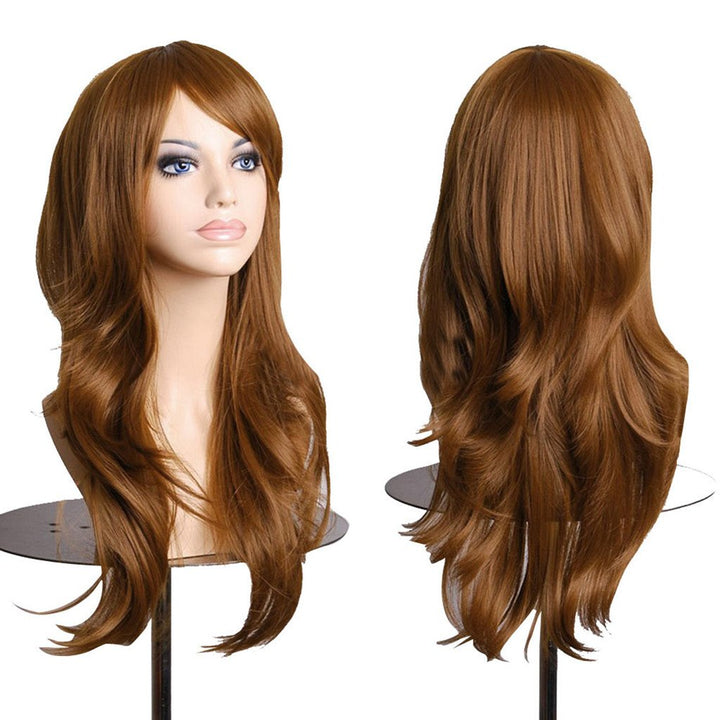 AneShe Wigs 28 Long Wavy Hair Heat Resistant Cosplay Wig for Women (Light Brown)