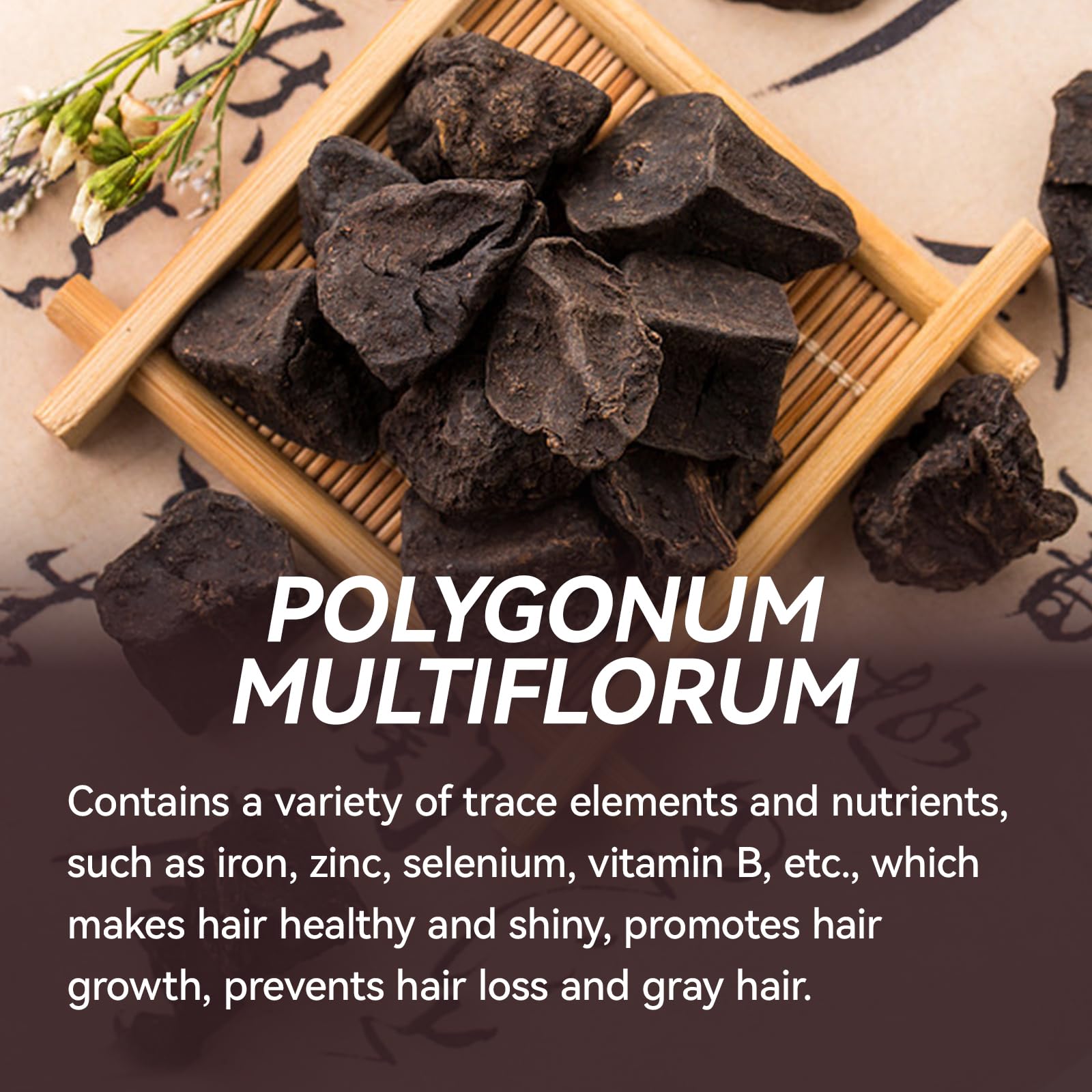 Hair Darkening Shampoo Bar, Shouwu for Gray Hair All nature Organic, Blackening (polygonum Multiflorum for Grey Hair)