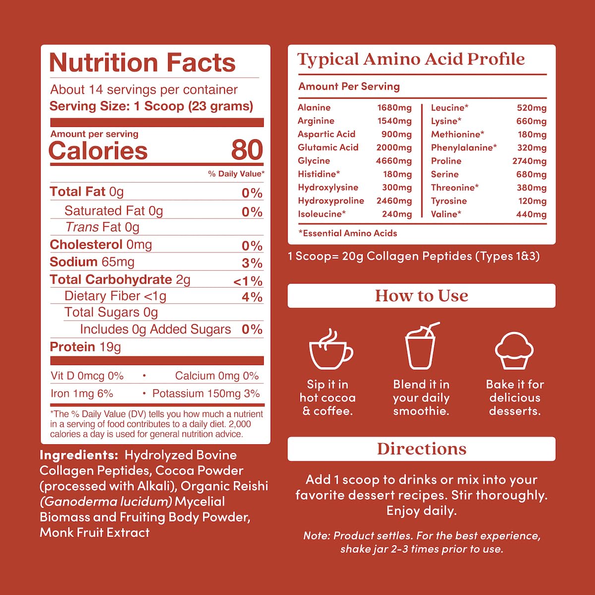 Further Food Chocolate Collagen Peptides Powder, Grass-Fed Pasture-Raised Hydrolyzed Type 1 & 3 Protein, Gut Health + Joint, Hair, Skin, Nails, Paleo Keto Sugar-Free 11.36 oz