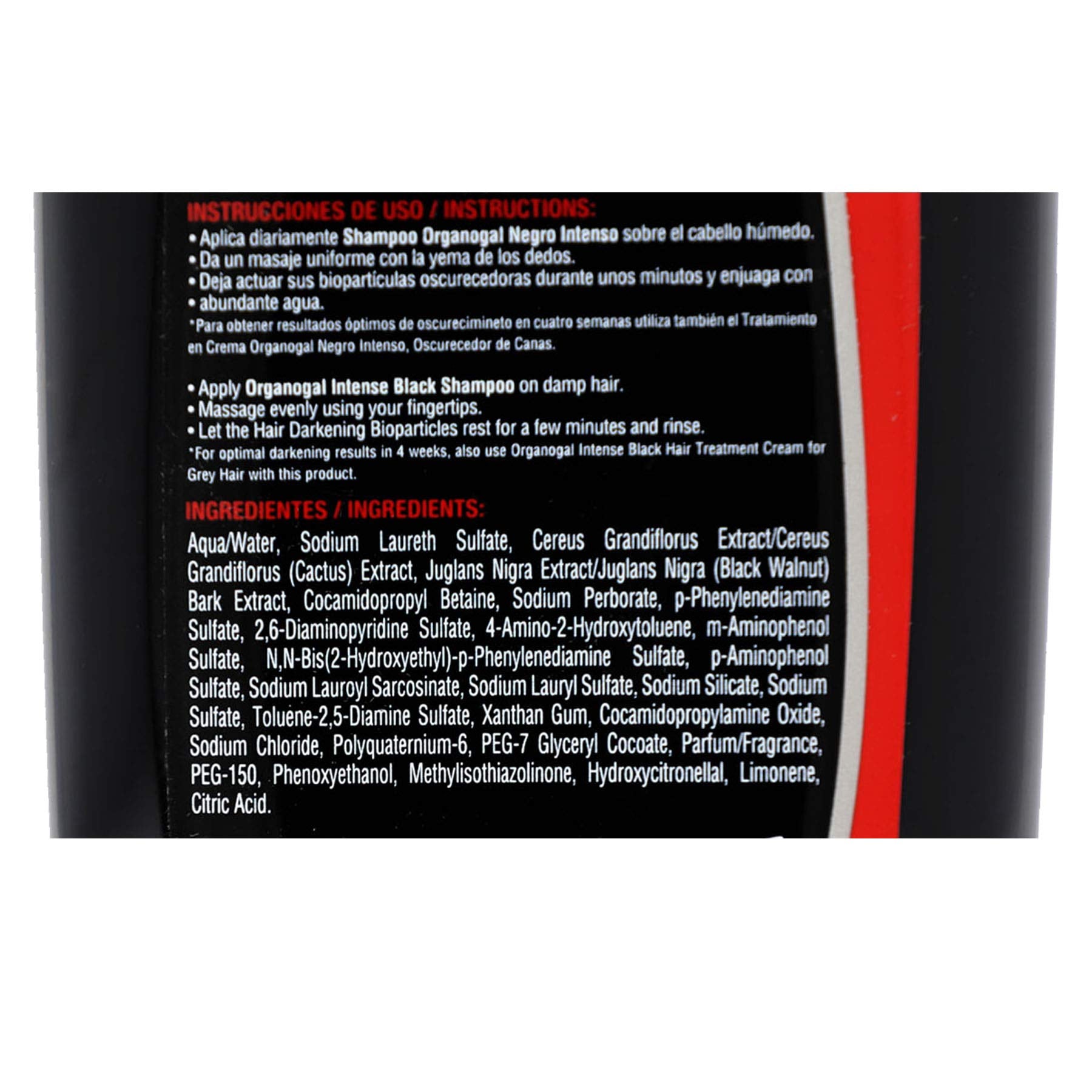 ORGANOGAL Grisi Shampoo, Cleansing Darkening Shampoo with Cactus Extract, Assists with the Reversal of Grey Hair, 2-Pack of 13.5 FL Oz, Bottles, White