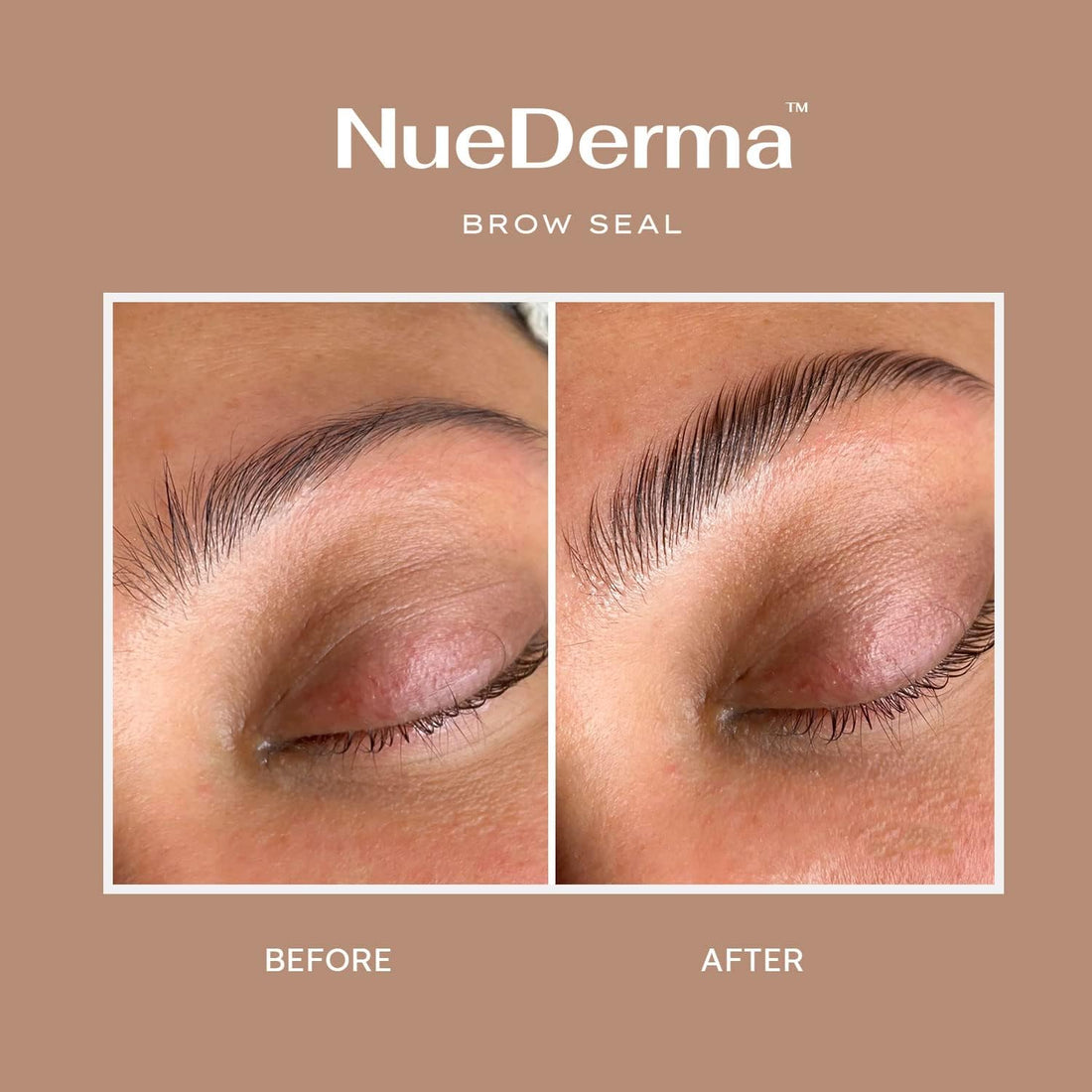 NueDerma - Brow Seal with Castor Oil - Clear Eyebrow Gel, Waterproof Eyebrow Makeup, Styling Wax for Feathered & Fluffy Brows - 1 OZ