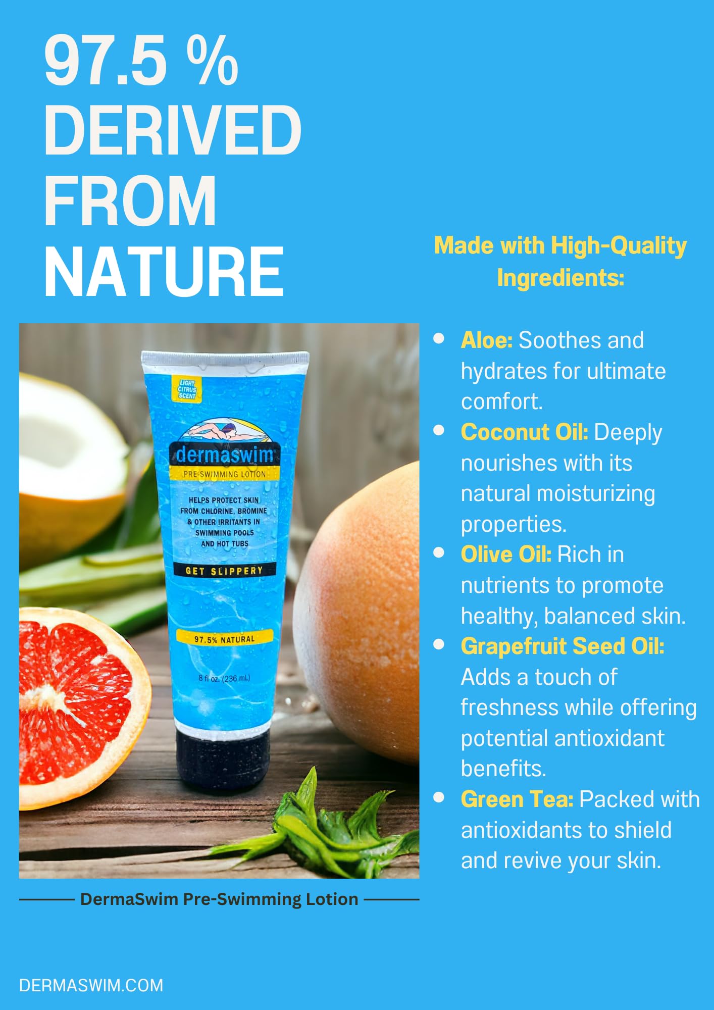 Dermaswim Pro 8 Ounce Tube Pre-Swimming Lotion