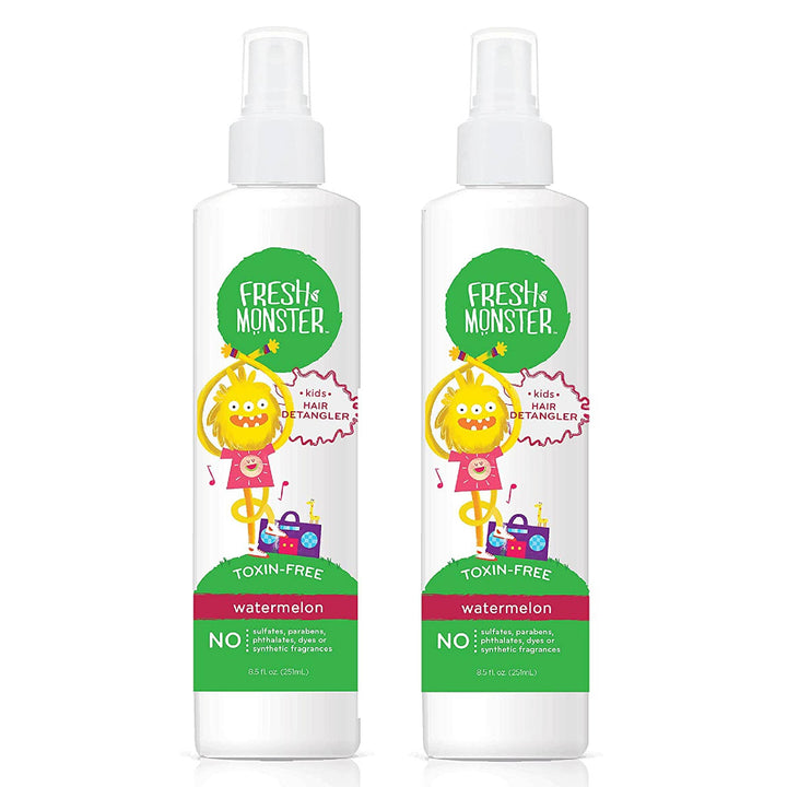 Fresh Monster Toxin-free Hypoallergenic Kids Detangler Spray, Watermelon, (Pack Of 2)