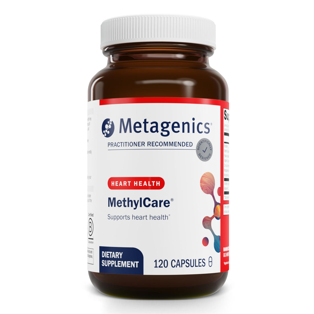 Metagenics MethylCare - 1,330 mcg DFE Folate - for Homocysteine Metabolism & Methylation* - Non-GMO & Gluten-Free - 120 Count