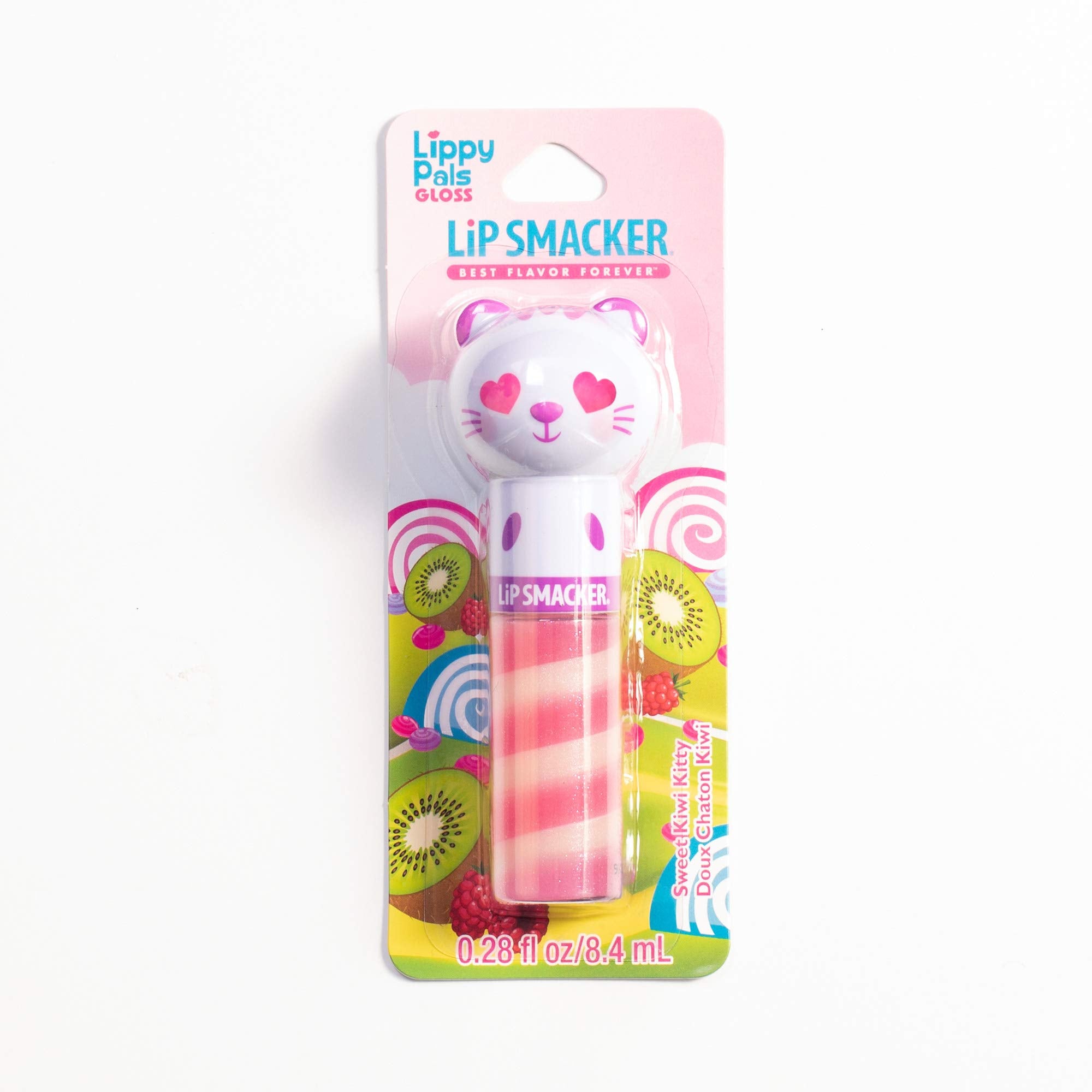 Lip Smacker Lippy pal swirl lip gloss, Kitten - Sweet Kiwi Kitten, 0.14 Ounce