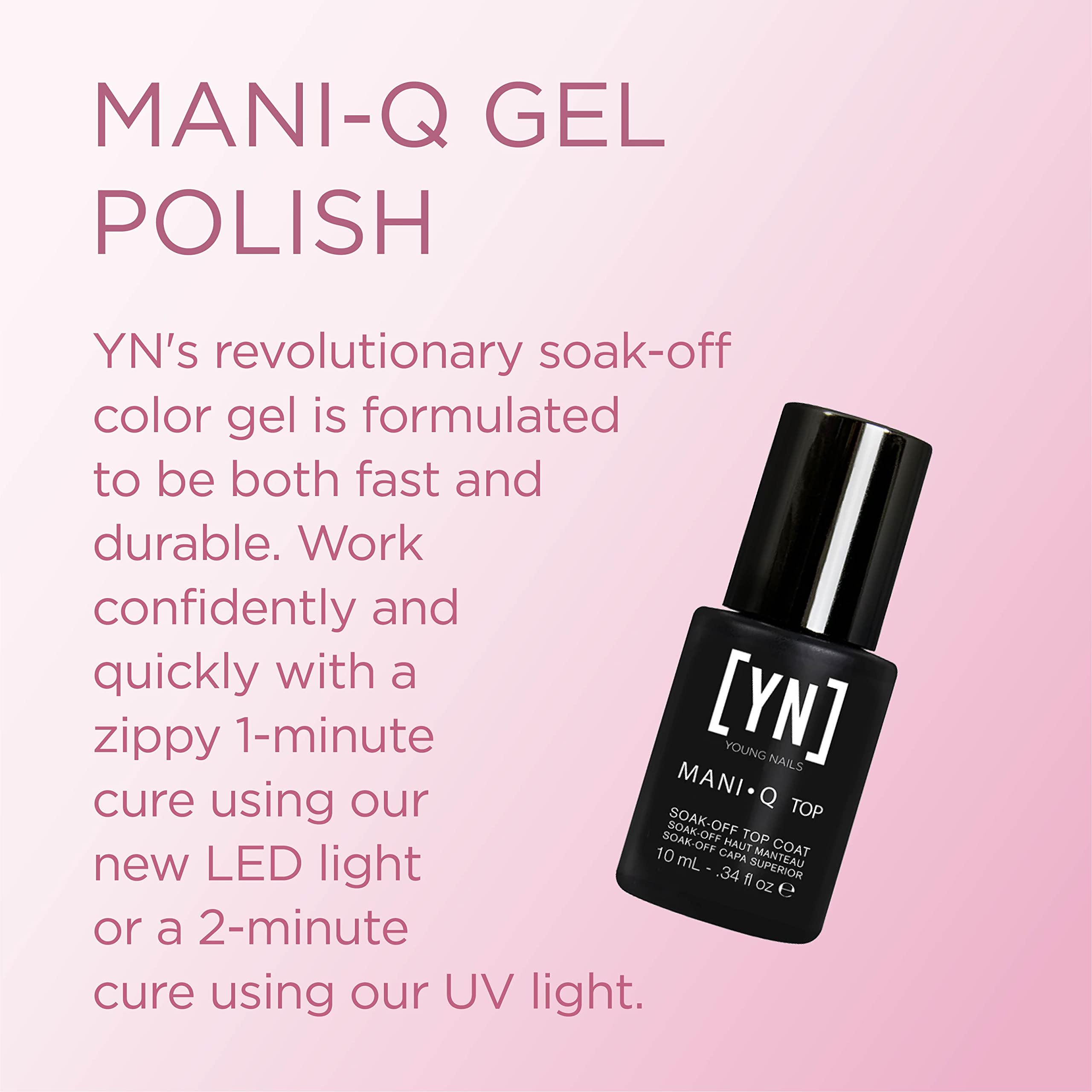 Young Nails MQ Top Coat, 0.33 Ounce