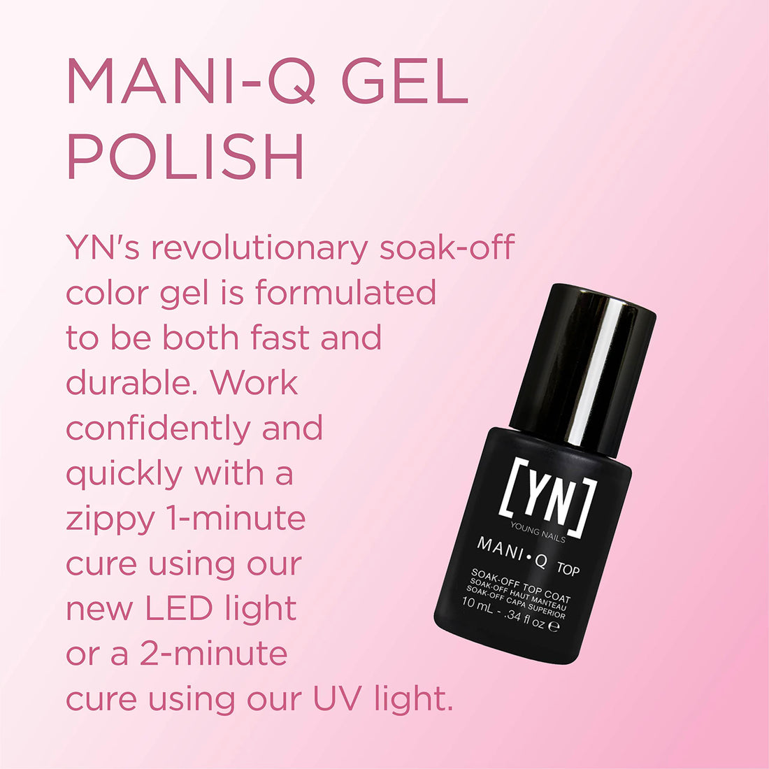 Young Nails MQ Top Coat, 0.33 Ounce