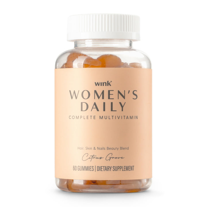 Wink Well Women's Daily Complete Multivitamin Gummy for Glowing Skin, Full Hair and Strong Nails with Immune System Support, 60 Count