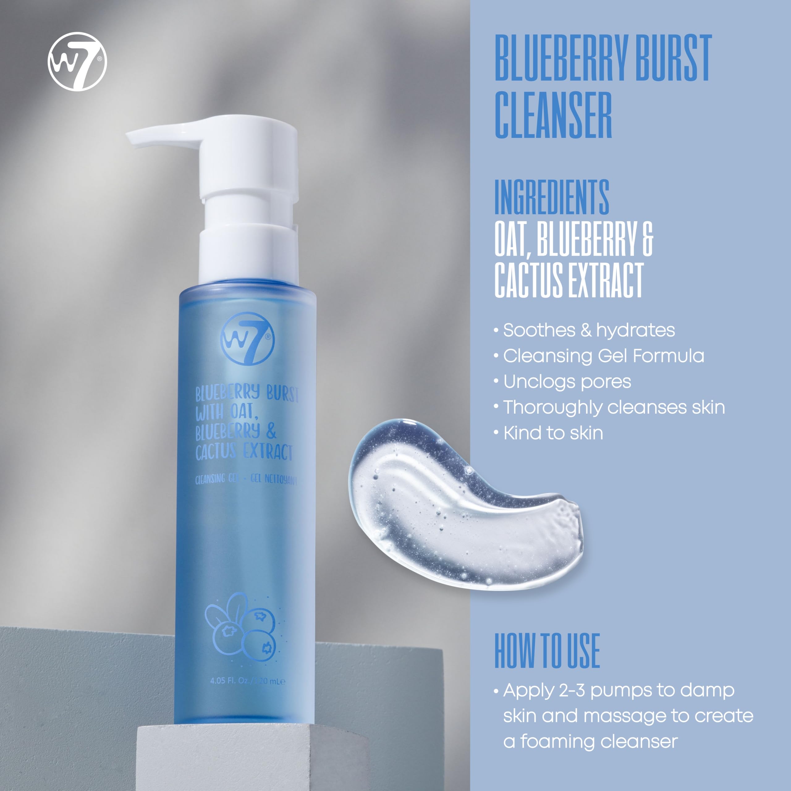 W7 Skin Refresh Skincare Set | Face Cleanser, Toner, Serum & Moisturizer | Hydrating & Glow Boosting Routine | Full Size, Long Lasting Products to Use at Home
