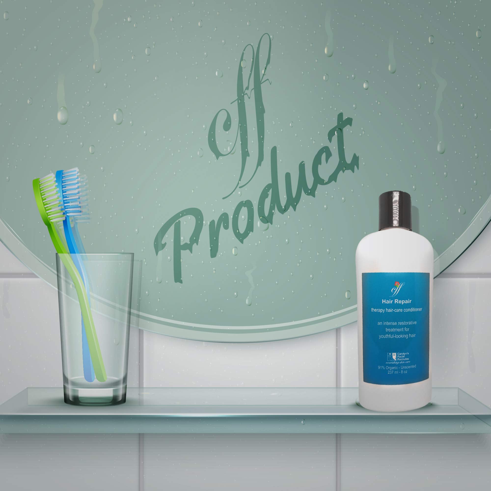 Carolyn's Facial Fitness Hair Repair Conditioner | Sulfate and Paraben-free Made In USA