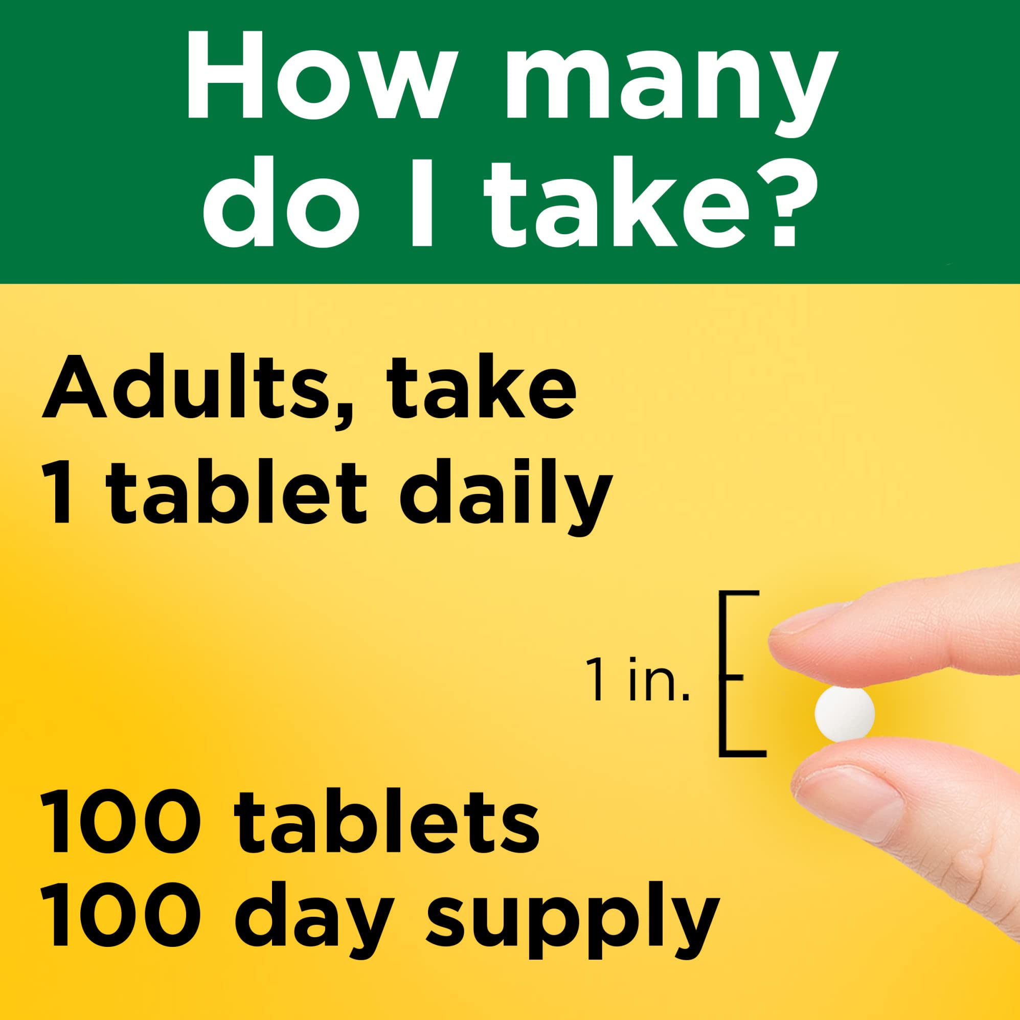 Nature Made Magnesium Oxide 250 mg, Magnesium Supplement for Muscle, Heart, Bone and Nerve Health Support, 100 Tablets, 100 Day Supply