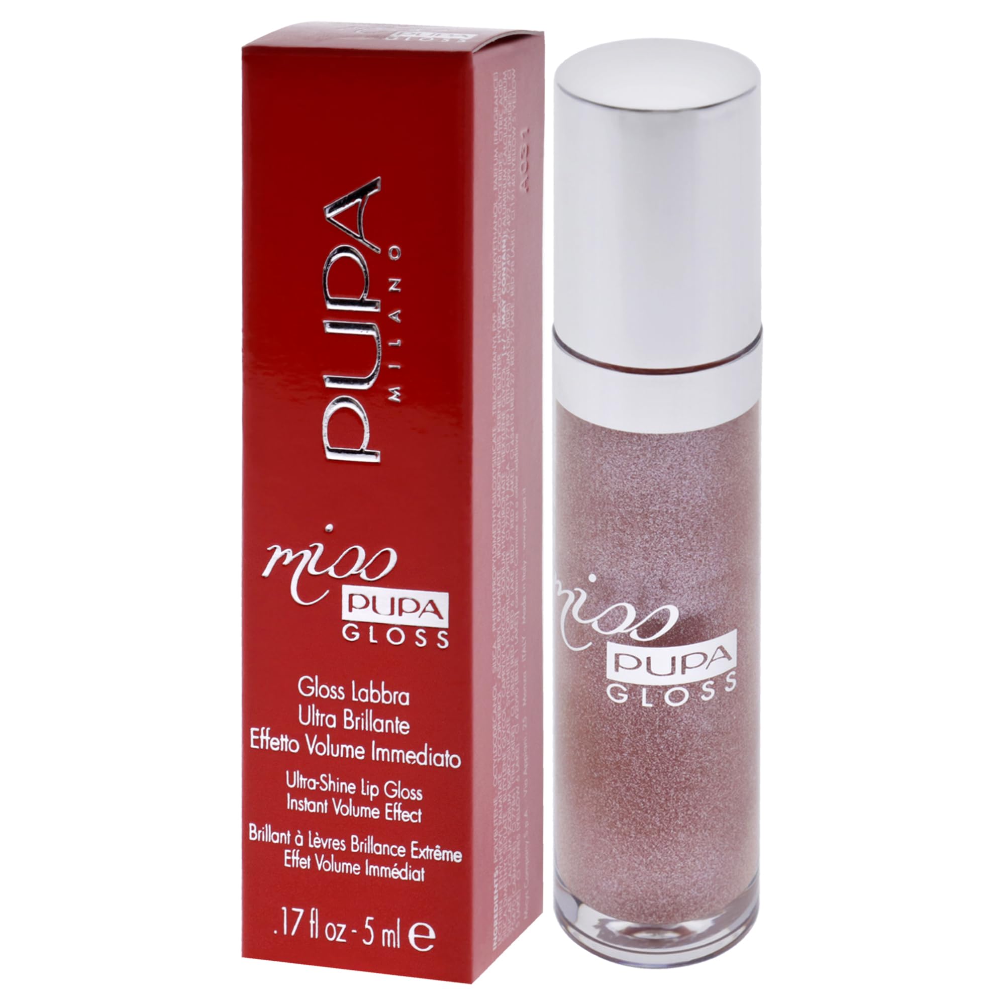 Miss Pupa Lipstick by Pupa Milano - Ultra-bright, crystal effect lipstick (104 ENCHANTED MOMENT)