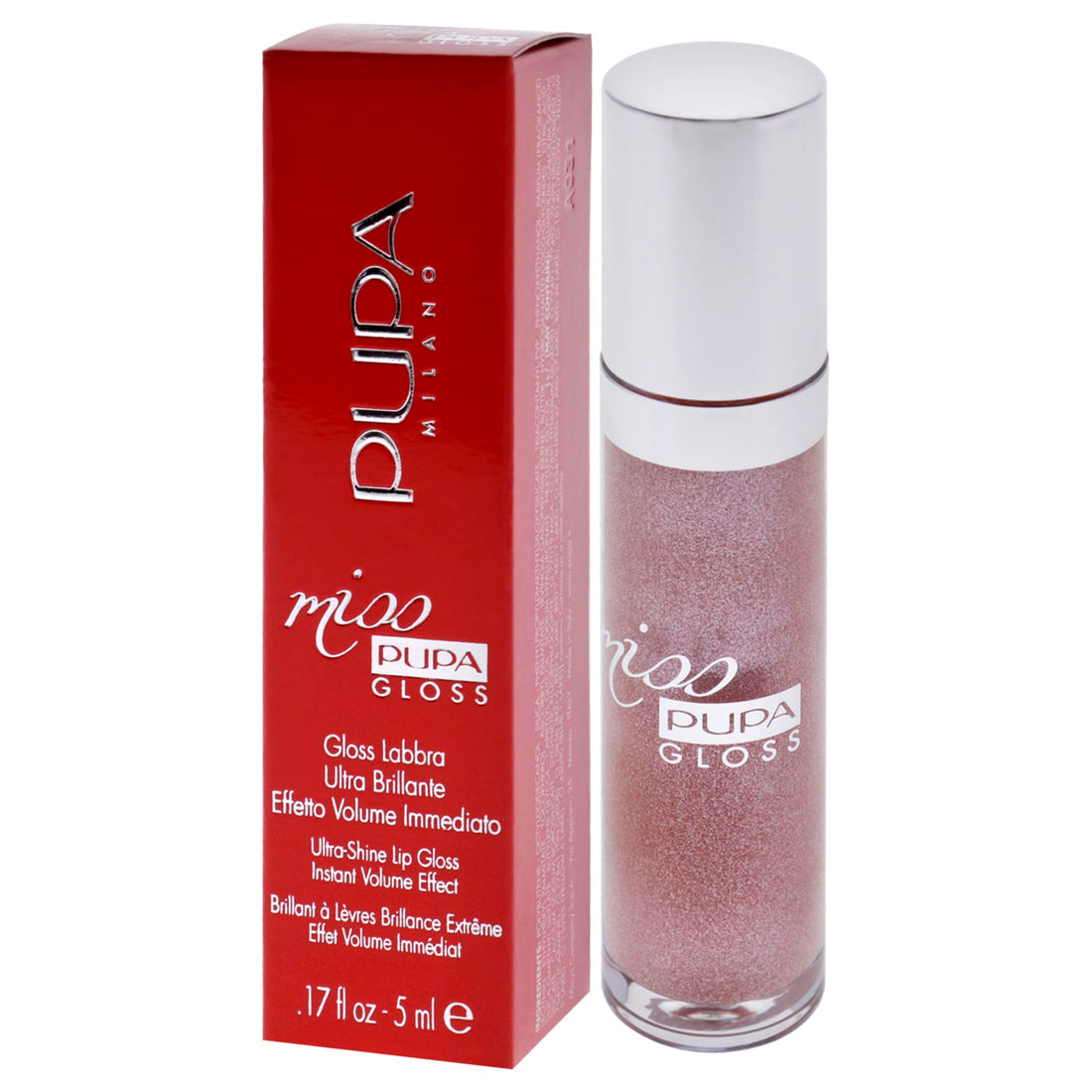 Miss Pupa Lipstick by Pupa Milano - Ultra-bright, crystal effect lipstick (104 ENCHANTED MOMENT)