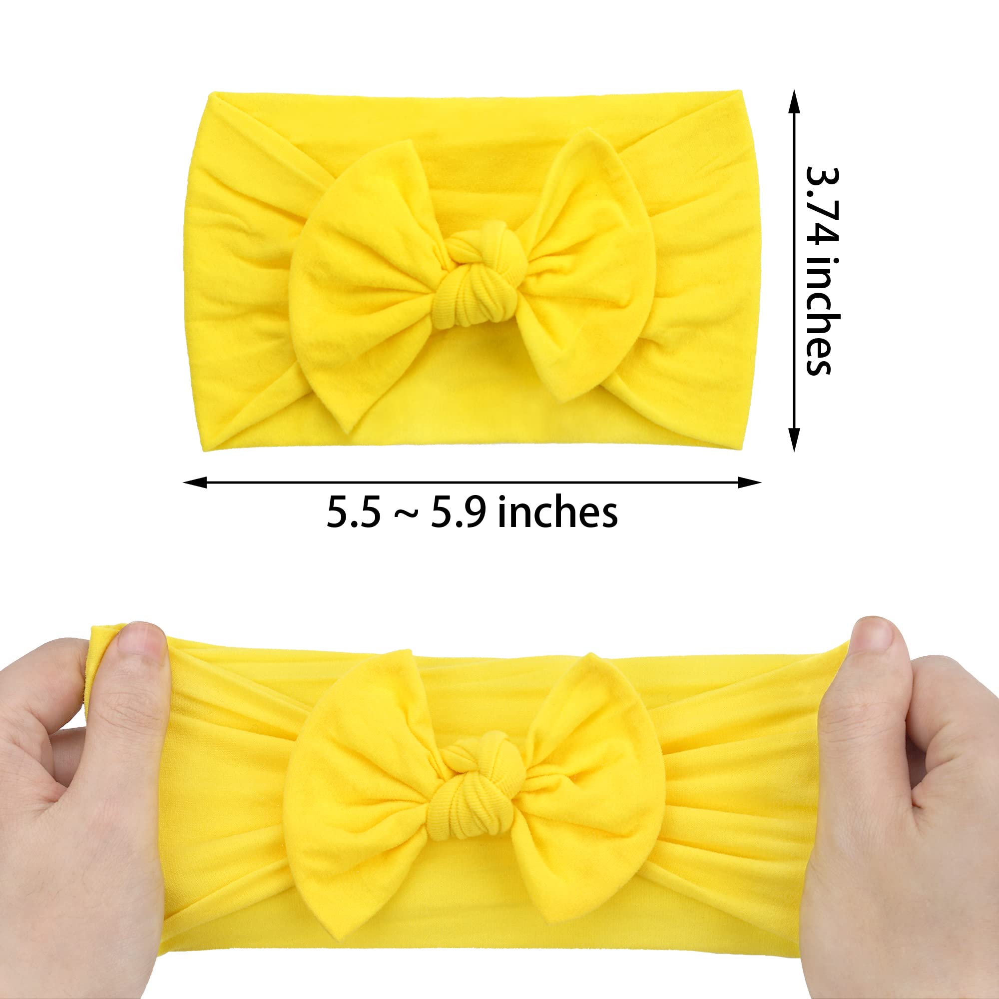 kangaroo 25 Colors Baby Bows Headbands For Baby Girls,Newborn Infant Toddler Hairbands and Child Hair Accessories