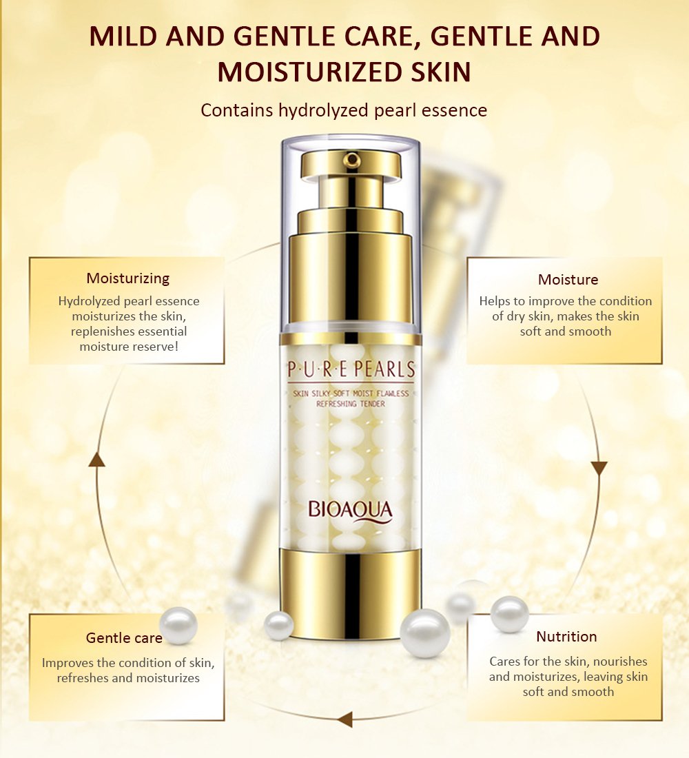 BIOAOUA Pure Pearls Skin Silky Moist Flawless Refreshing Eye Cream Essen 35g