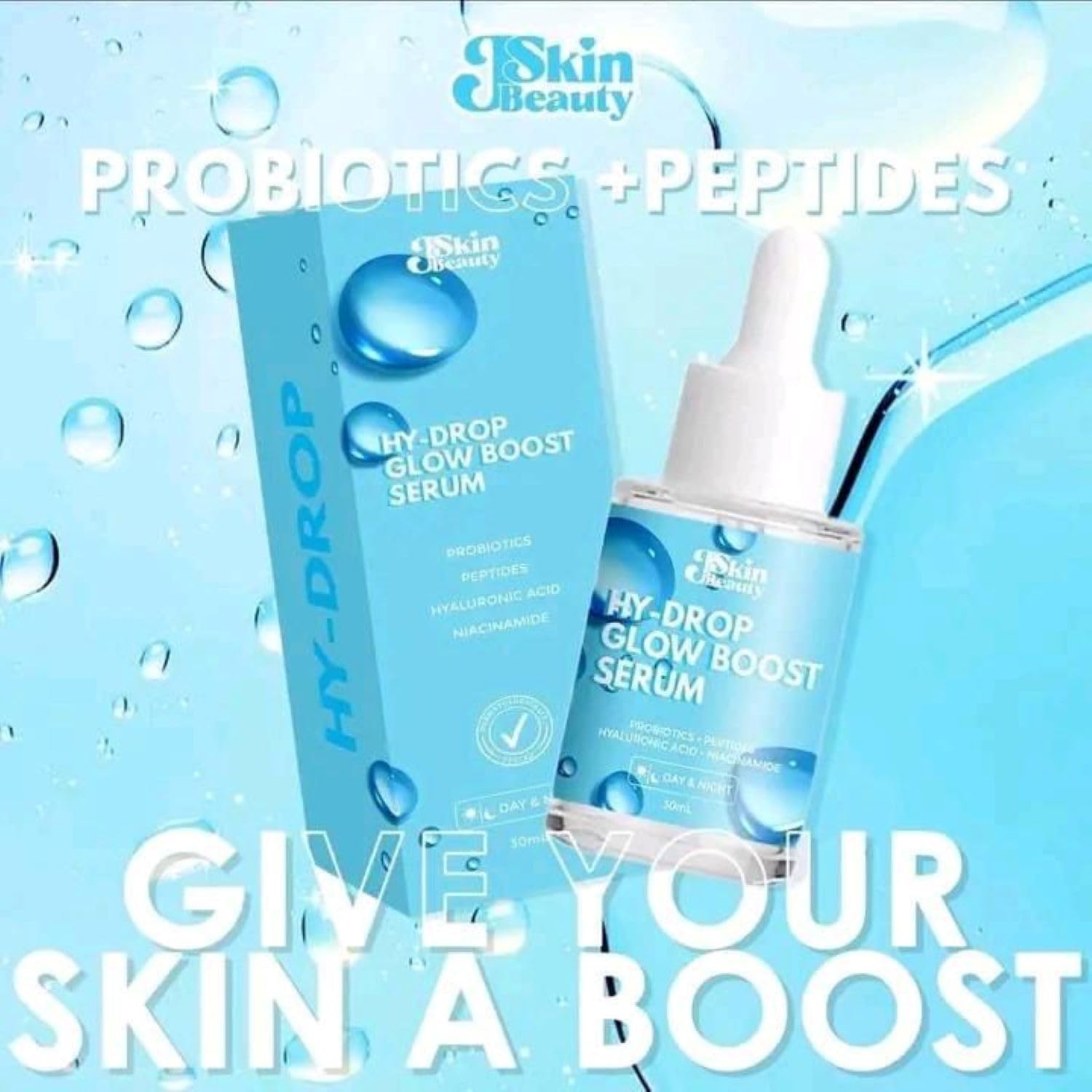 JSkin Beauty Hy-Drop Glow Boost Serum, 30ml