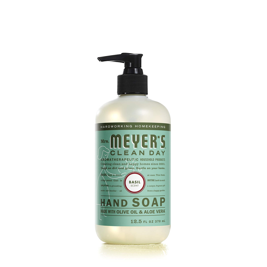 Mrs. Meyer's Hand Soap, Basil, 12.5 Fluid Ounce (Pack of 3)