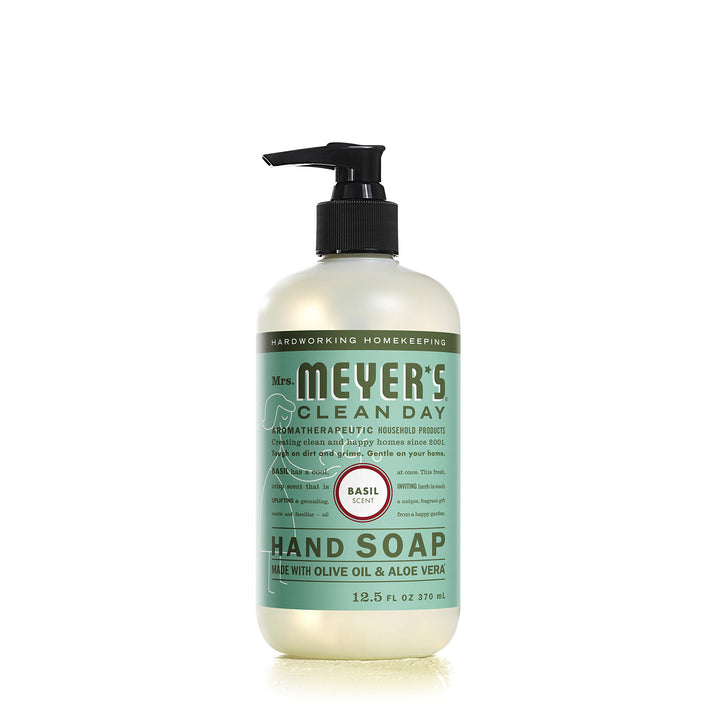 Mrs. Meyer's Hand Soap, Basil, 12.5 Fluid Ounce (Pack of 3)