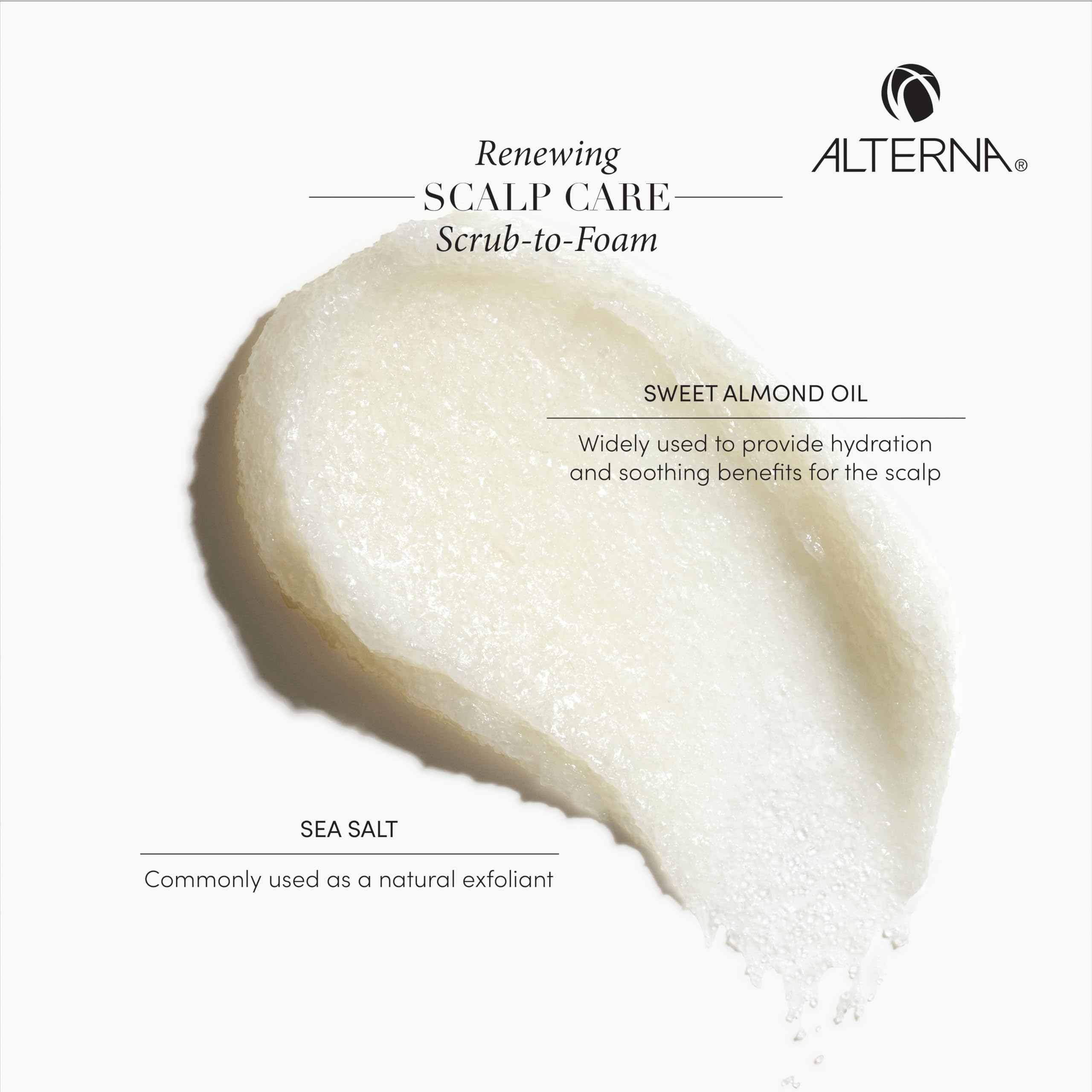 Alterna Haircare Renewing Scalp Care Scrub-to-Foam Vegan Scalp Scrub, 6 Fl Oz Nourishing and Exfoliating Scalp and Hair Treatment