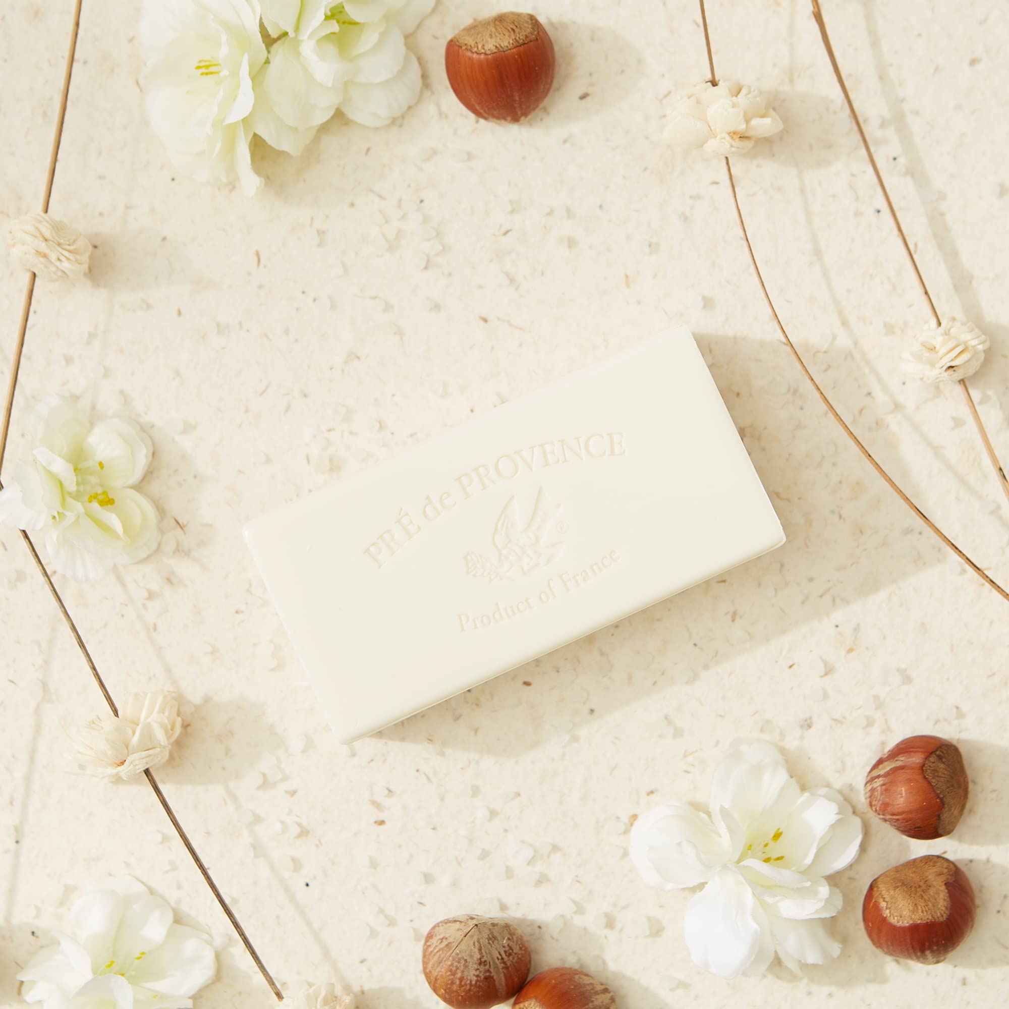 Pre de Provence Beurre De Karité Moisturizing Collection, Shea Butter Enriched Nourishing, Soap Bar, 150 Gram, Original