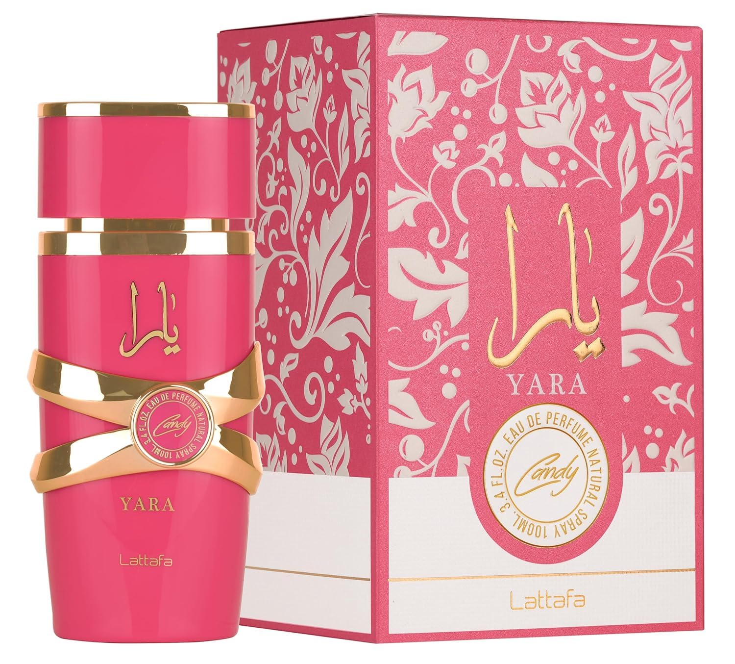 Lattafa Yara Candy - Vanilla, Fruity, Citrus, Floral - Eau de Parfum Long-Lasting Fragrance for Women, 3.40 Ounce / 100 ml
