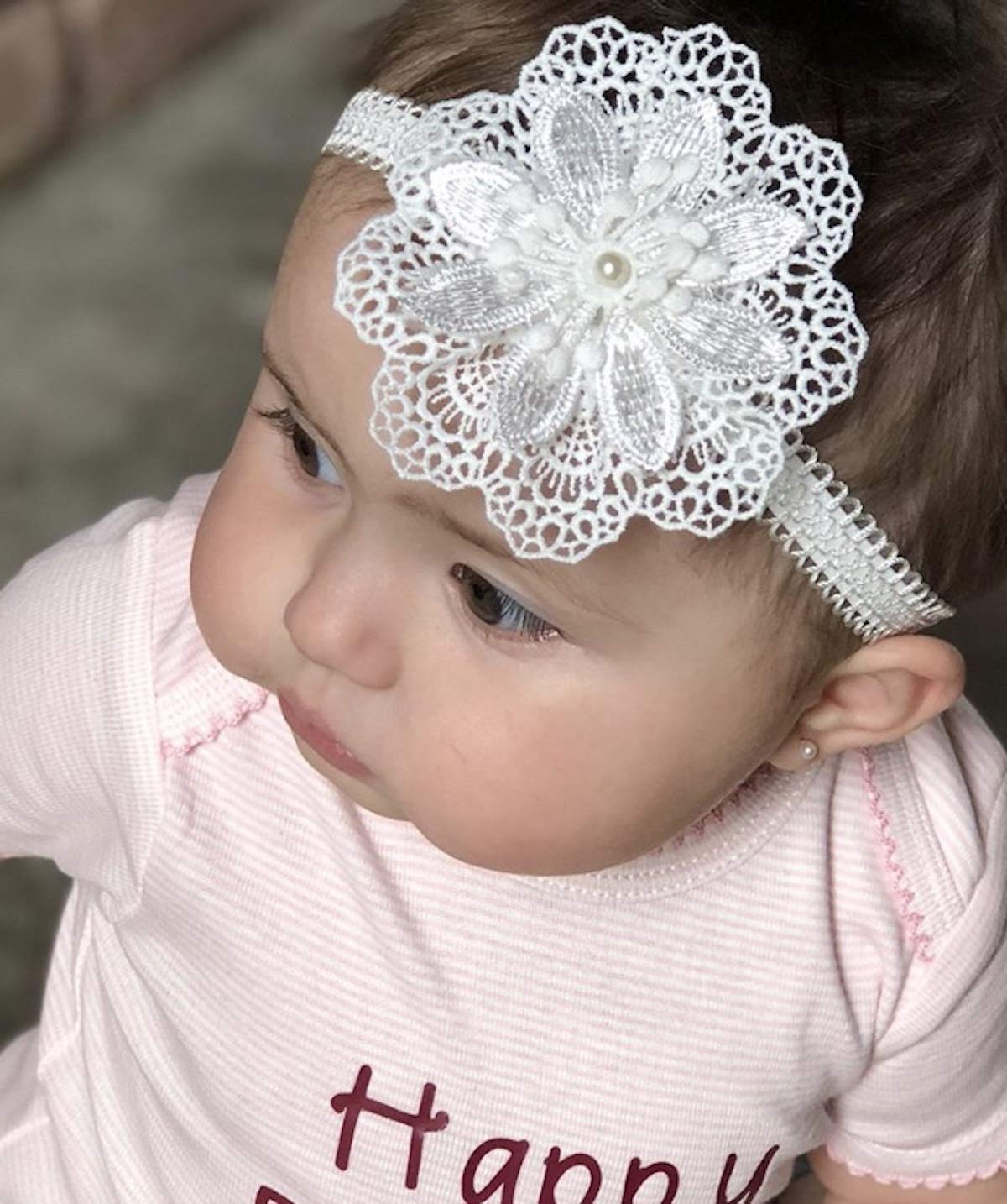 Adorable Baby Lace Flower Headband - Soft and Comfortable Infant Hair Accessory