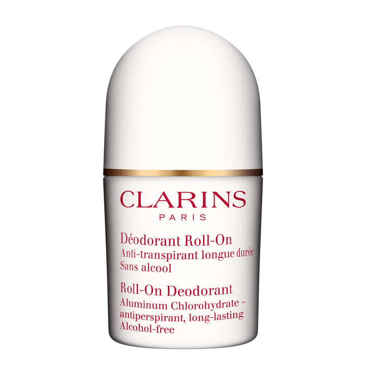 Clarins Roll-On Antiperspirant Deodorant | Alcohol Free | No White Residue | Long Lasting, Non-Sticky Formula| All Skin Types, Including Sensitive Skin | 1.7 Ounces