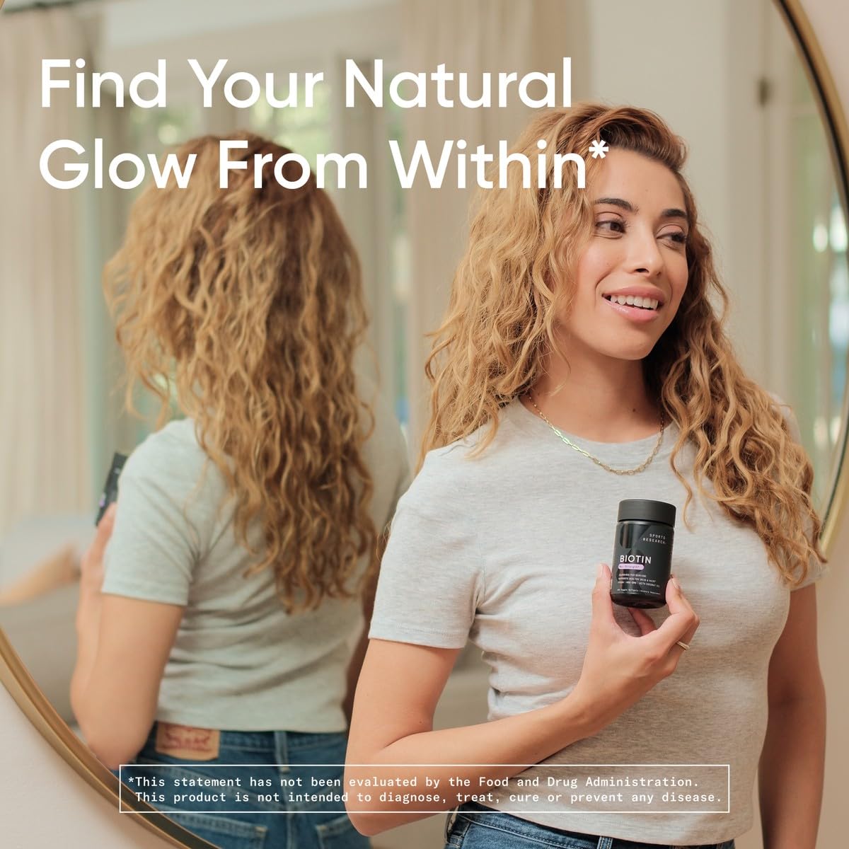 Sports Research Vegan Biotin 10,000mcg with Coconut Oil - Max Strength Biotin Vitamin B7 for Skin and Keratin Support - Non-GMO & Gluten Free, 120 Softgels (4 Month Supply)