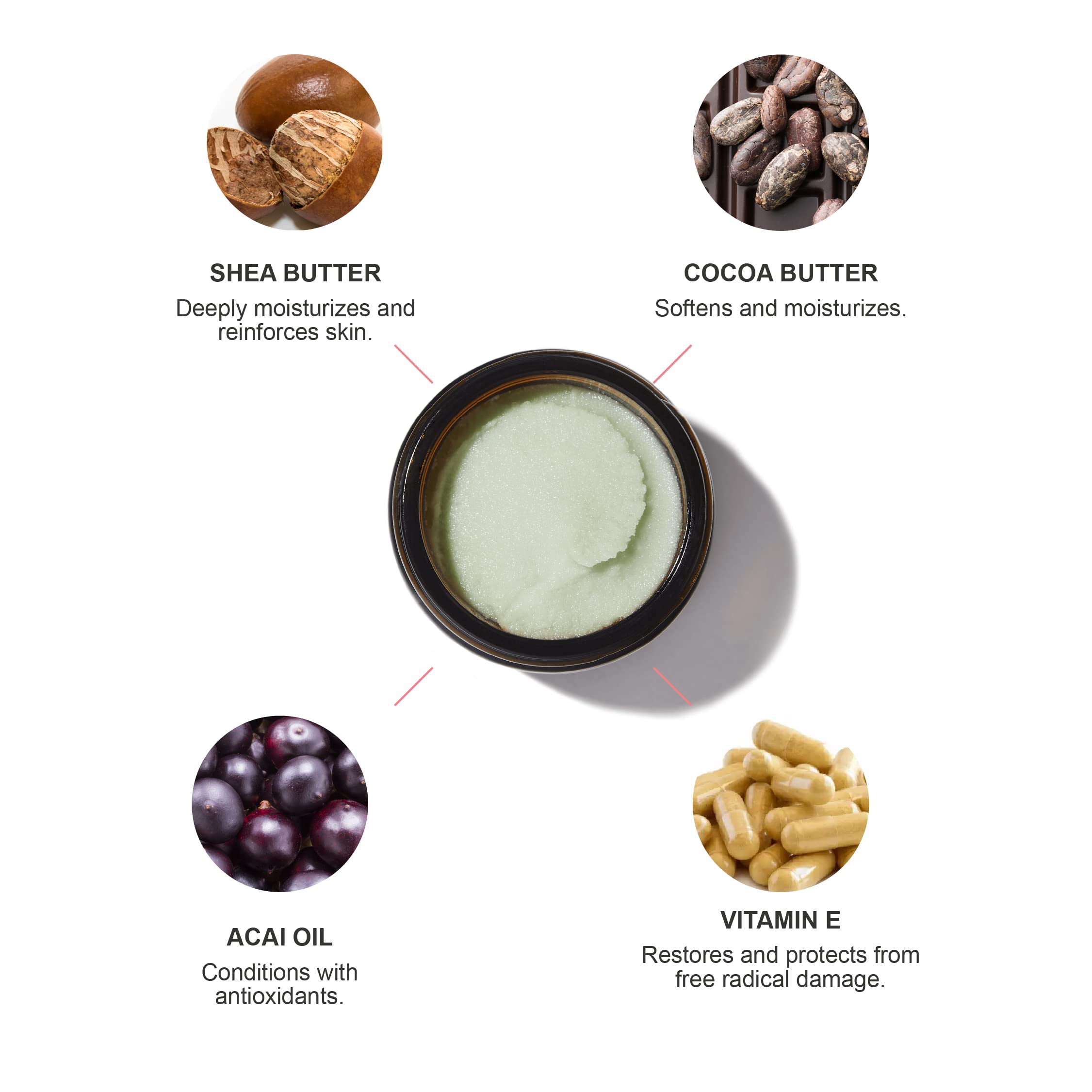 100% PURE Skin Support Stretch Mark Butter Belly Moisturizer - Nourishing Skin Defense with Vitamins & Antioxidants Natural Pregnancy Formula - Shea, Cocoa Butter, Vitamin E Cream - Vegan - 1.35oz