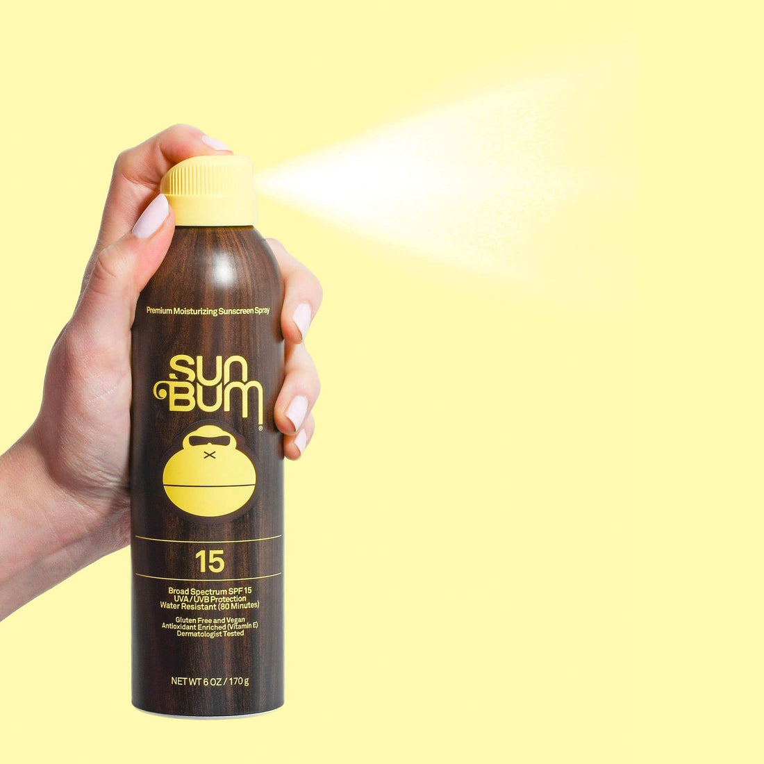 Sun Bum Continuous Spray Sunscreen, SPF 15, 6-Ounce
