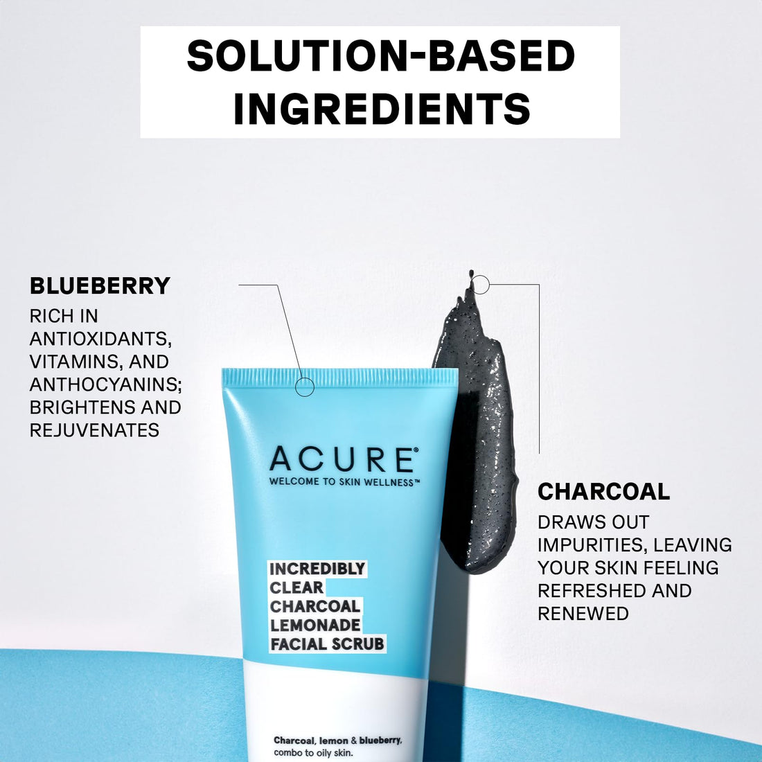 Acure Incredibly Clear Charcoal Lemonade Facial Scrub, 4 fl oz