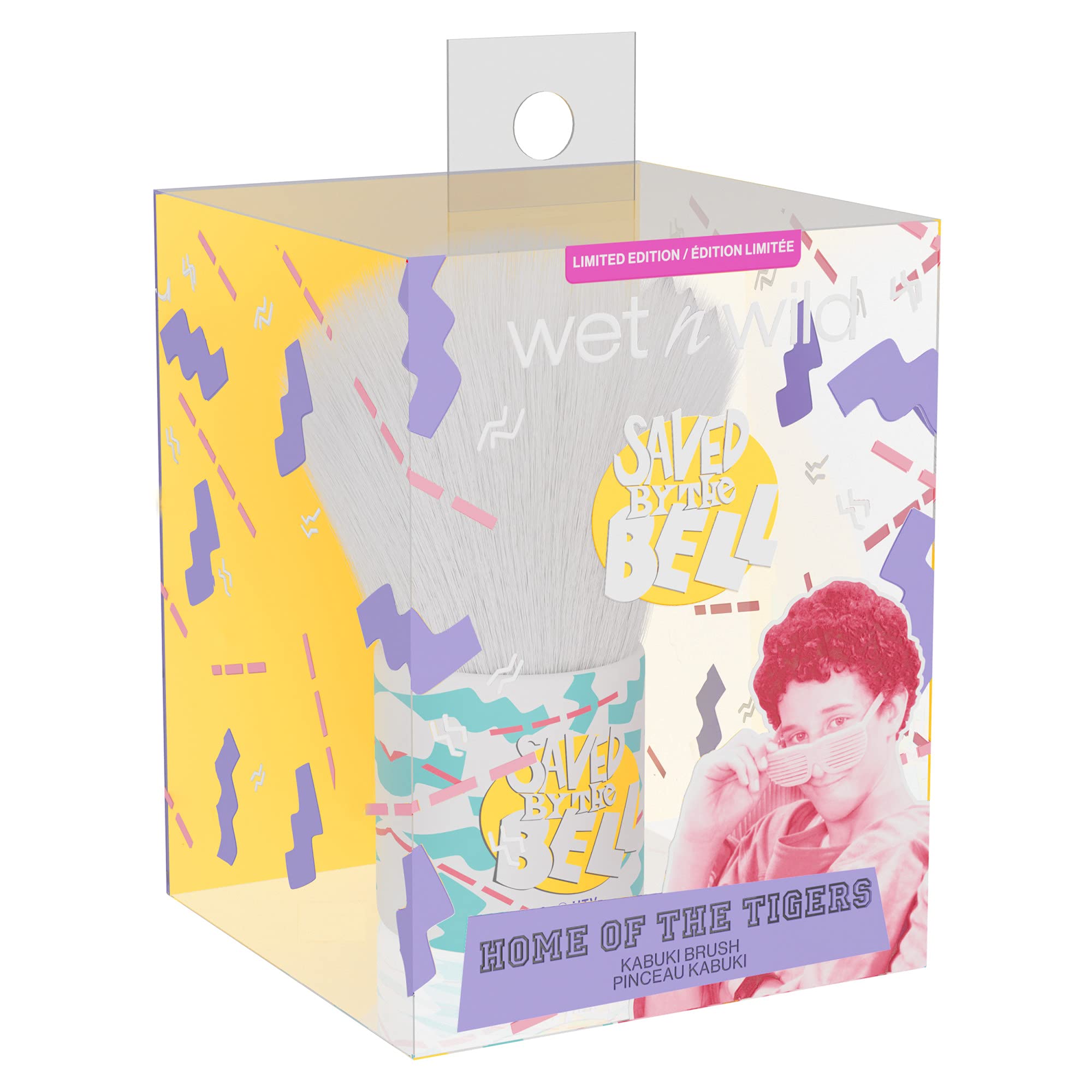 wet n wild The Bell Home of the Tigers Kabuki Brush, Round Top Kabuki Blending Brush for Liquid, Powder, Cream Foundation, (1114537)