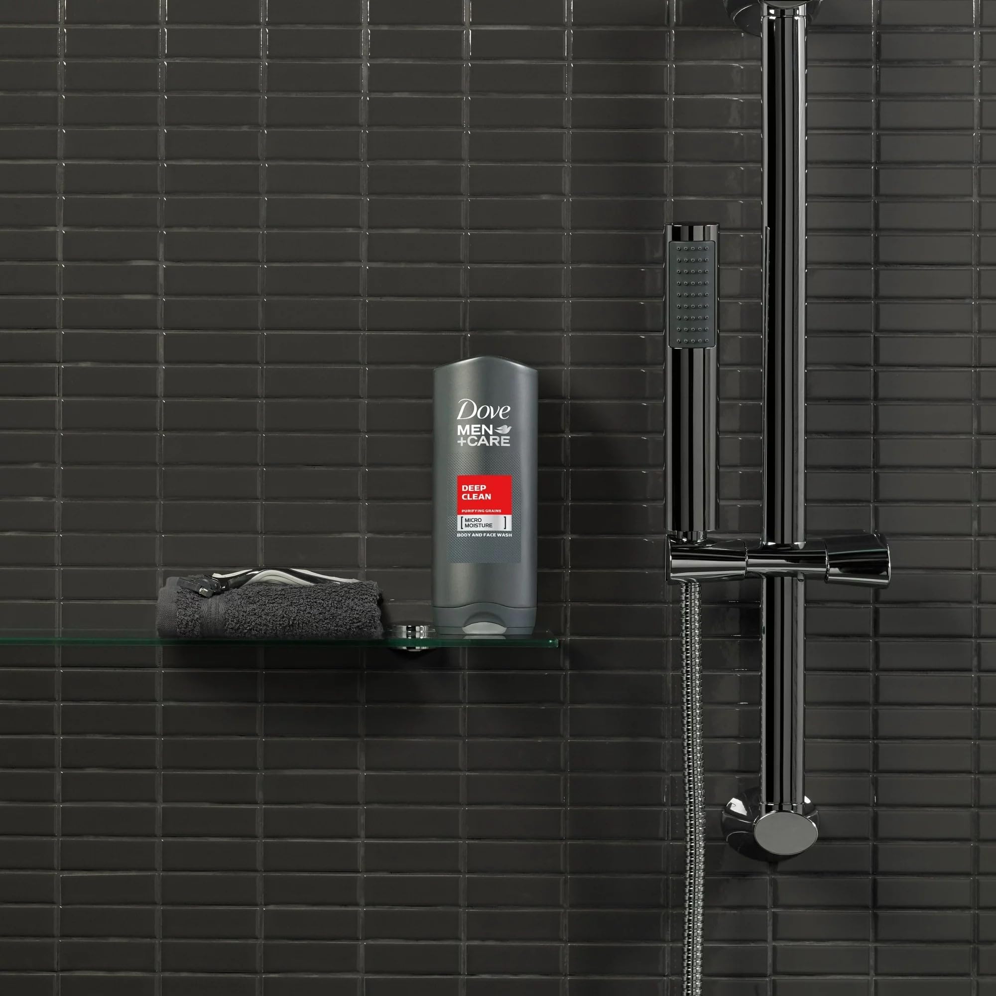 Dove Men+Care Body & Face Wash, Deep Clean 13.50 oz (Packs of 6)