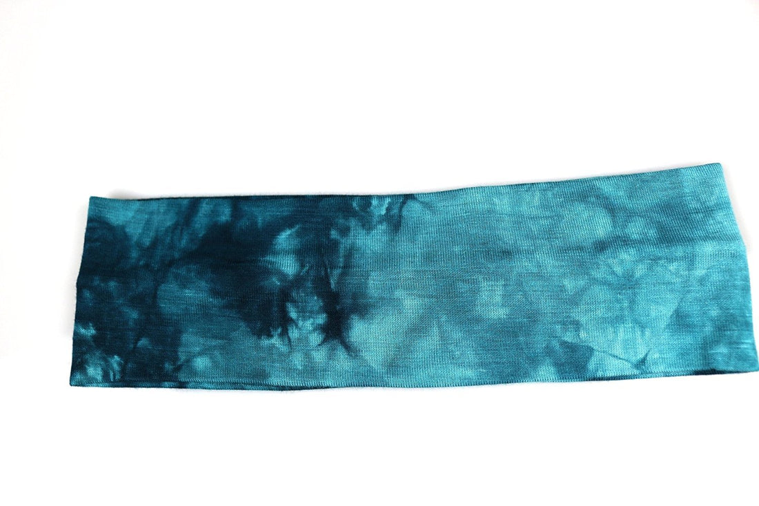 12 Pack Cotton Headbands by Teemico - Tie Dye Headbands Cotton Stretch Headbands Elastic Yoga Hairband for Teens Girls Women Exercise Running Sports Hair Wrap Accessories