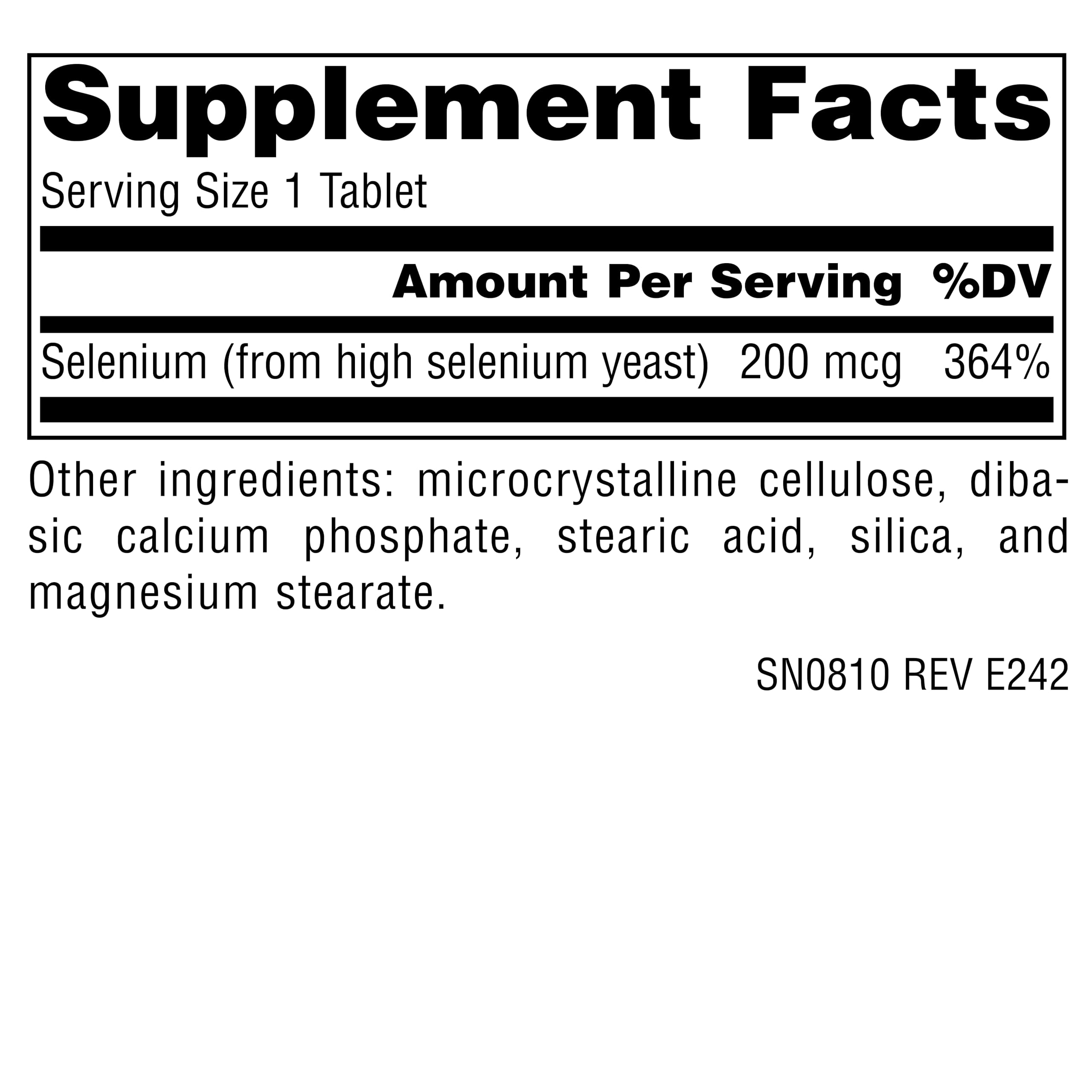 Source Naturals Selenium, Organically Bound Food-Form Antioxidant*, 200 mcg - 60 Tablets