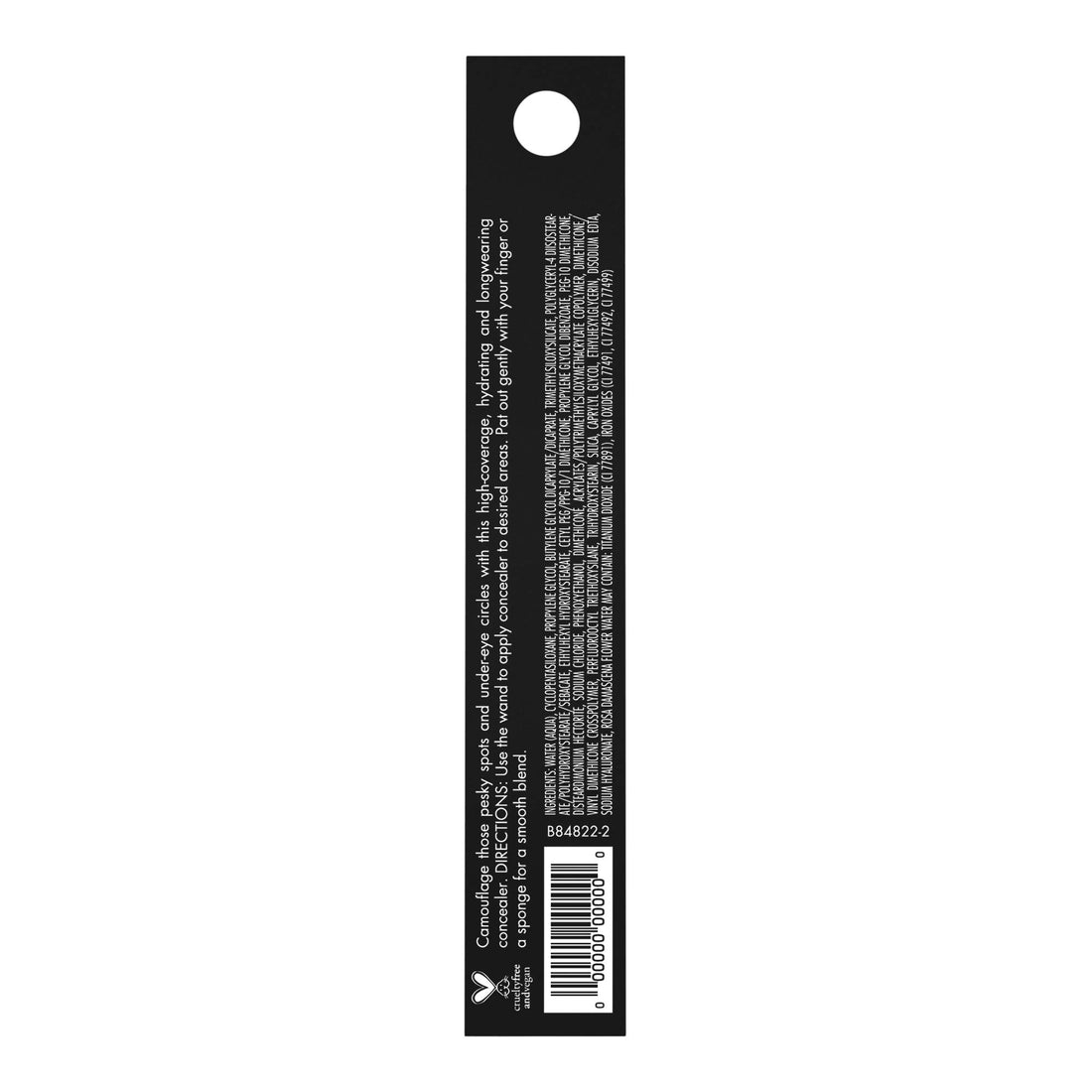 e.l.f, Hydrating Camo Concealer, Lightweight, Full Coverage, Long Lasting, Conceals, Corrects, Covers, Hydrates, Highlights, Rich Ebony, Satin Finish, 25 Shades, All-Day Wear, 0.20 Fl Oz