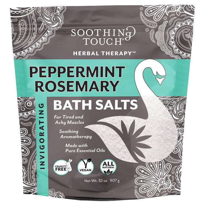 2 Packs of Soothing Touch Bath Salts - Peppermint Rosemary - 32 Oz