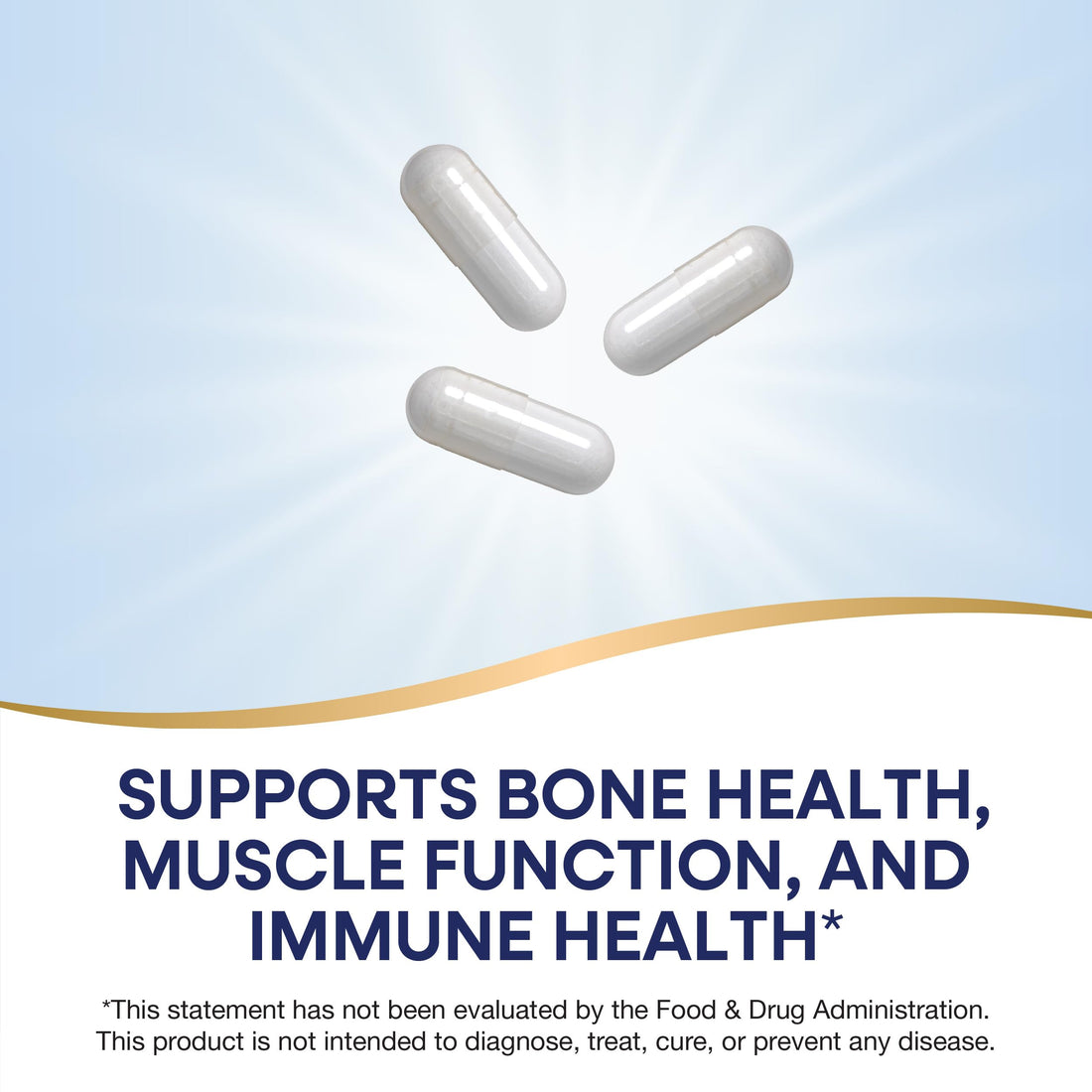 Nature's Way Calcium Magnesium & Zinc Mineral Complex, Supports Bone Health & Muscle Function*, Immune Support*, 765 mg per 3-capsule serving, Gluten free, 100 Capsules (Packaging May Vary)