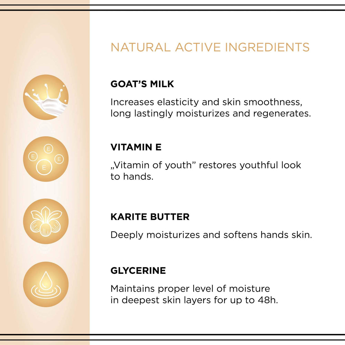 Eveline Glycerine 5 In 1 Bio Goat's Milk + Vitamin E & Karite Butter Super-Concentrated Hand/Nail Cream Mask