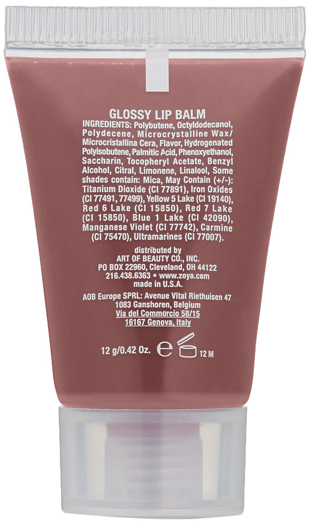 Zoya Lip Gloss, Boudoir, 0.42 Ounce