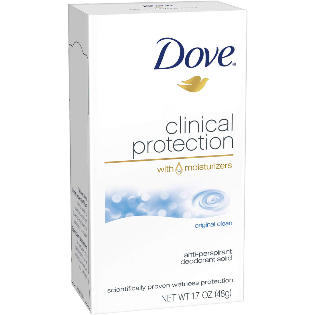 Dove Clinial Protection Deodorant, Original Clean, 1.7 oz (12 Pack) (Bundle)