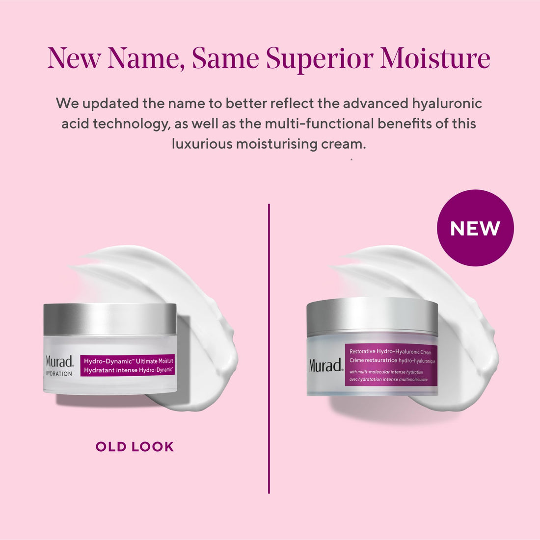 Murad Restorative Hydro-Hyaluronic Moisturizing Face Cream - Hyaluronic Acid Moisturizer for Face with Coconut Extract and Shea Butter Targeting Dry, Dehydrated Skin, 1.7Fl Oz